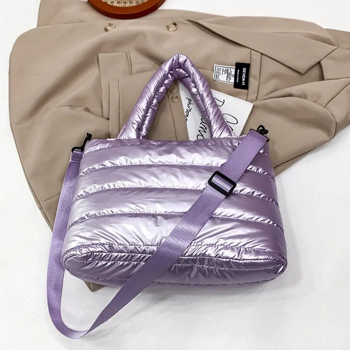 Puffertasche aus Satin