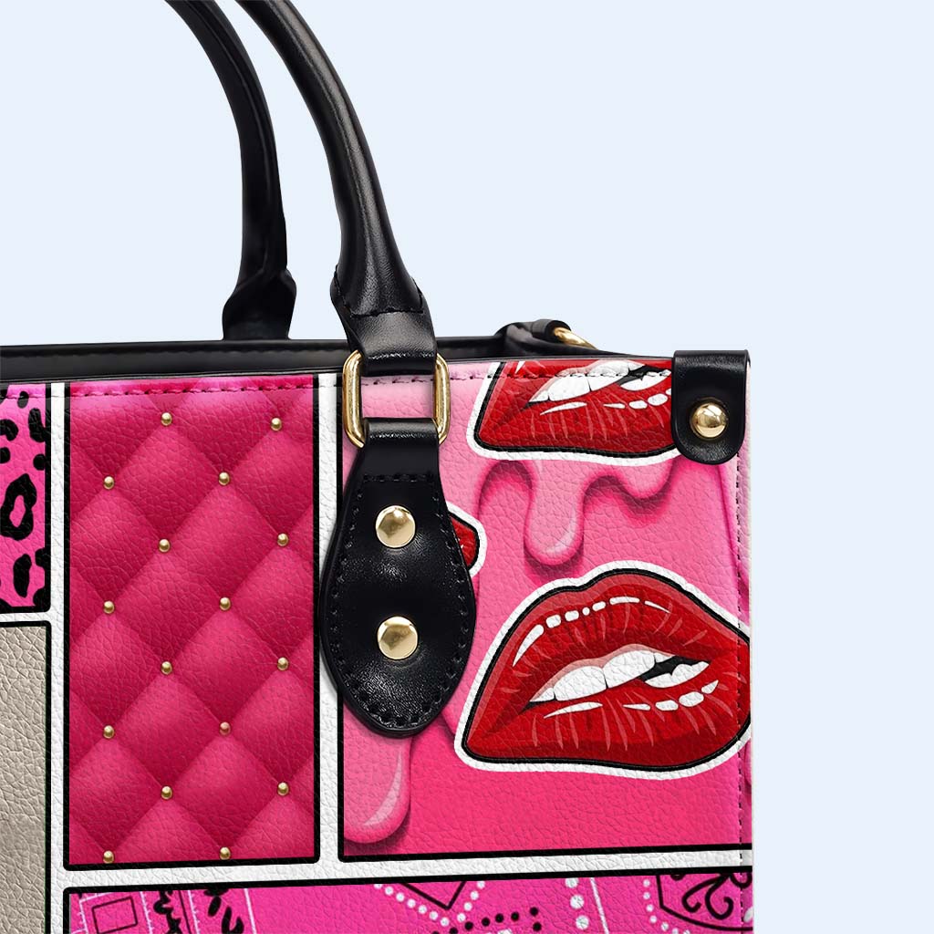 Part-time Cabrona, Full-time Chingona - Personalized Custom Leather Handbag - QCUS008_HB