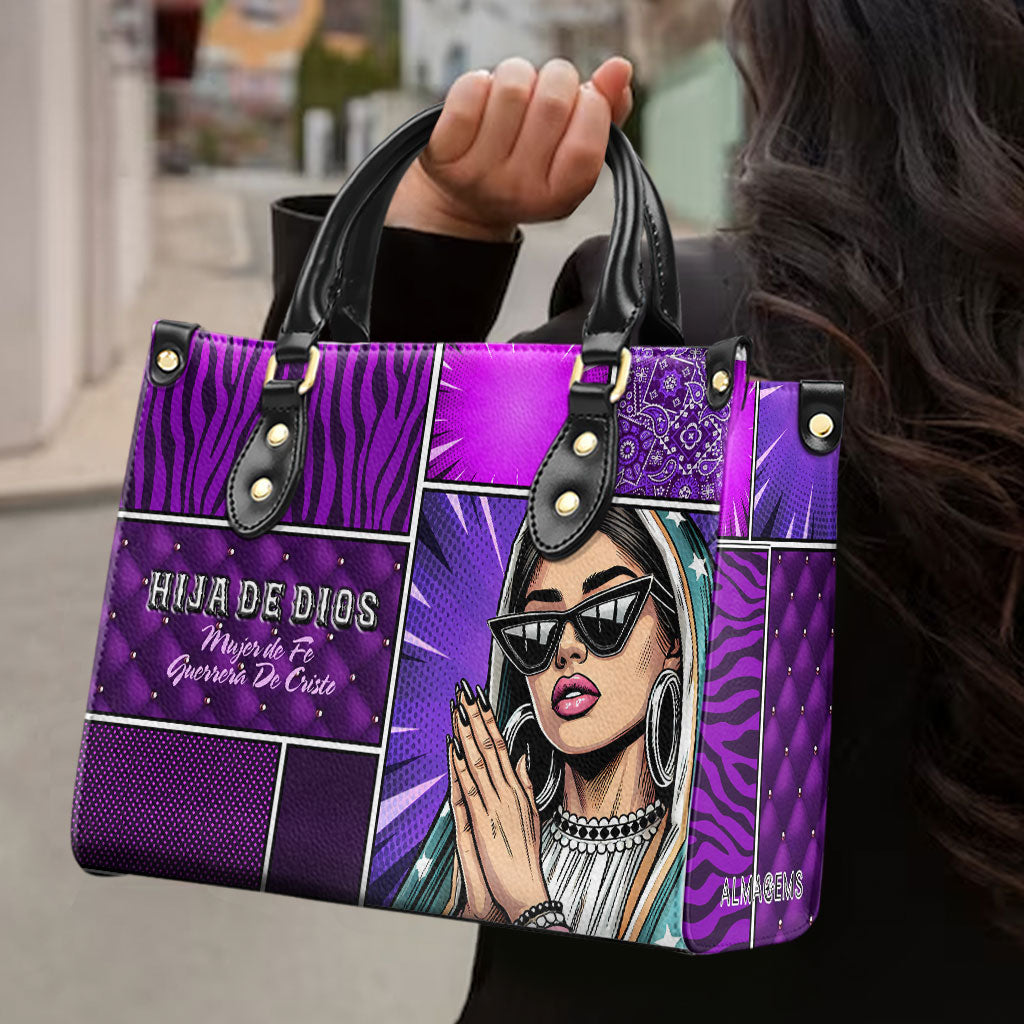 Hija De Dios - Personalized Custom Leather Handbag - QCUS014_HB