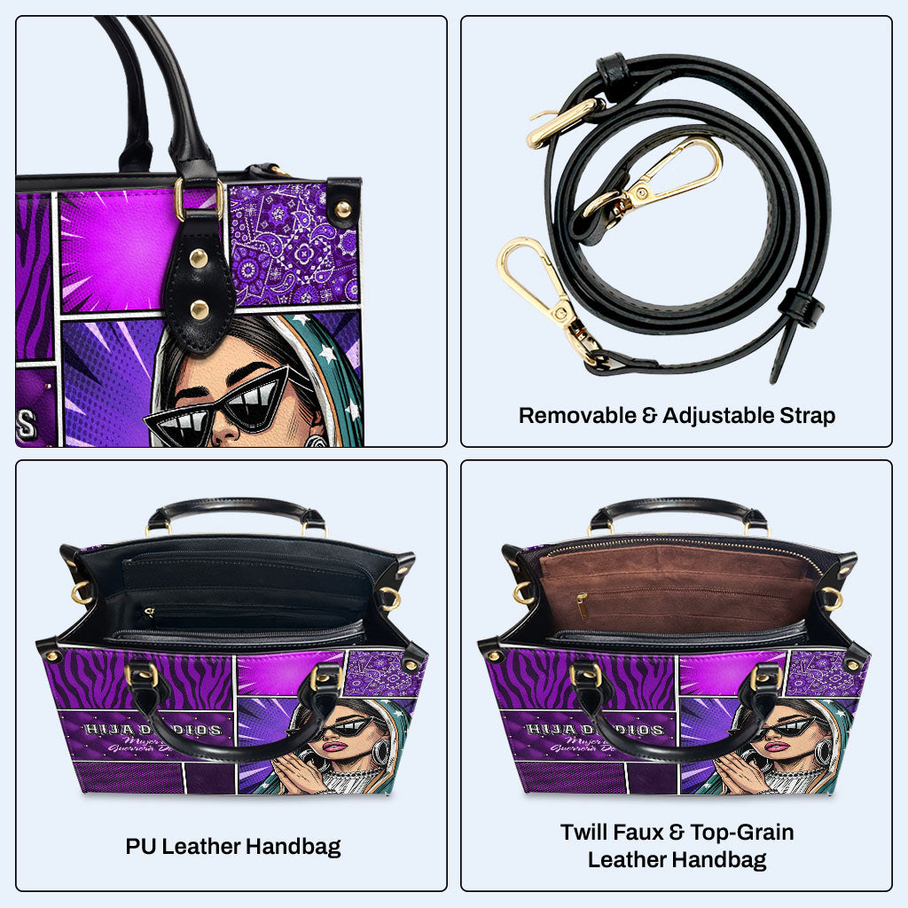 Hija De Dios - Personalized Custom Leather Handbag - QCUS014_HB