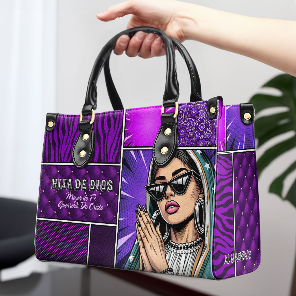 Hija De Dios - Personalized Custom Leather Handbag - QCUS014_HB