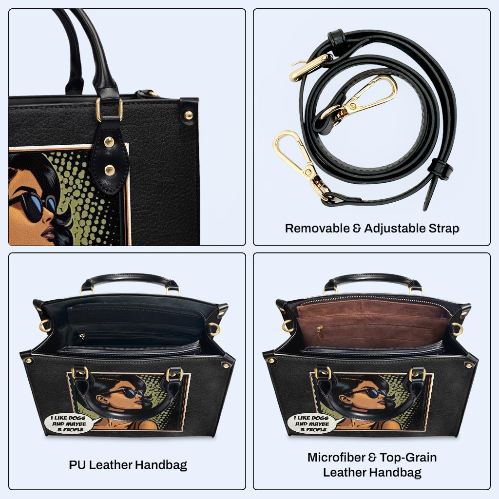 Personalisieren Sie Ihre charakteristische Lederhandtasche mit individueller Kunst und Text - QCUSTOM01