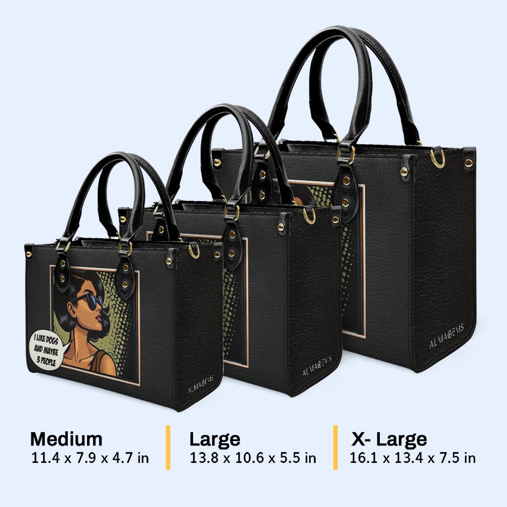 Personalisieren Sie Ihre charakteristische Lederhandtasche mit individueller Kunst und Text - QCUSTOM01