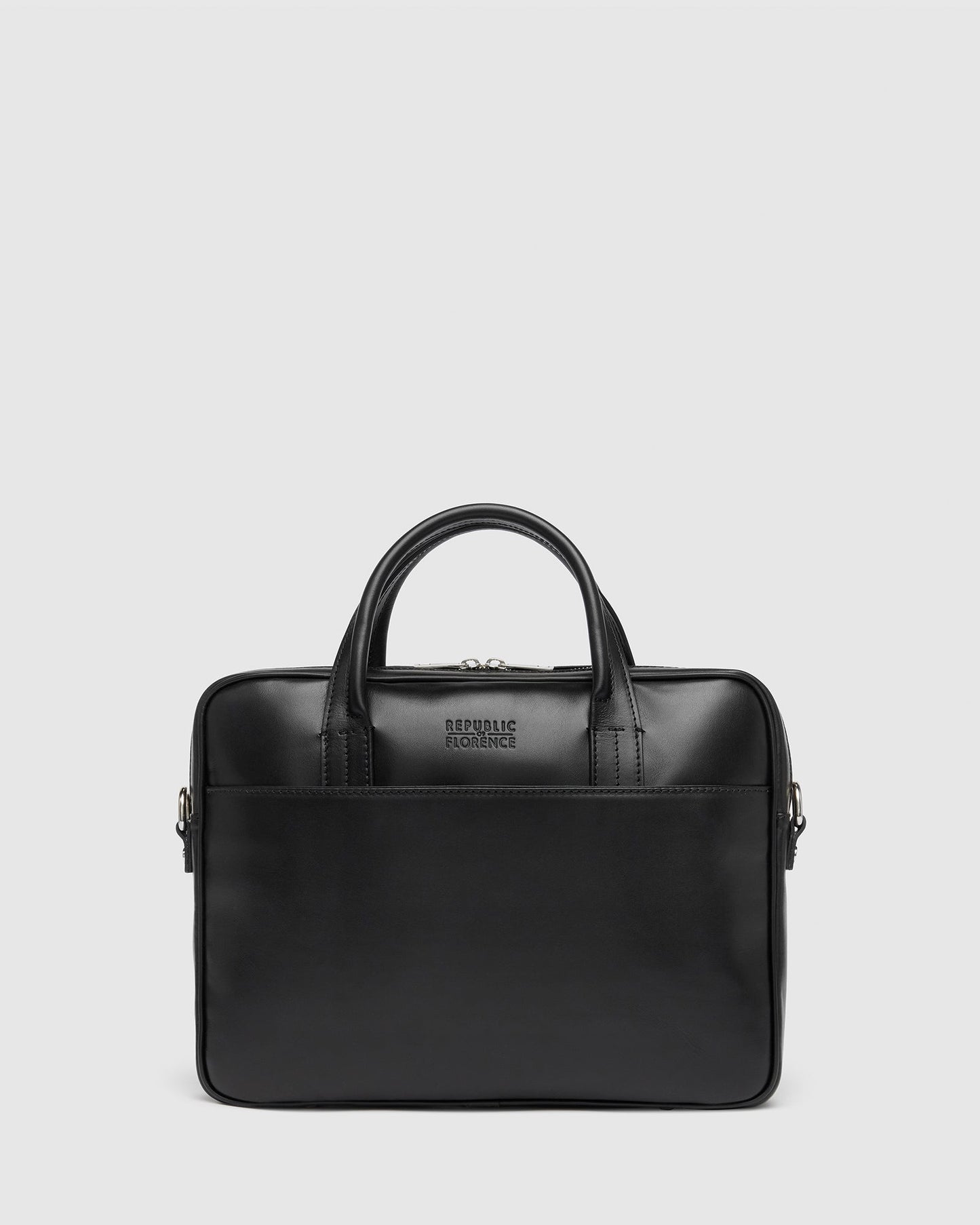 Glasgow Deluxe Schwarz - Leder-Aktentasche für 13"-Laptops