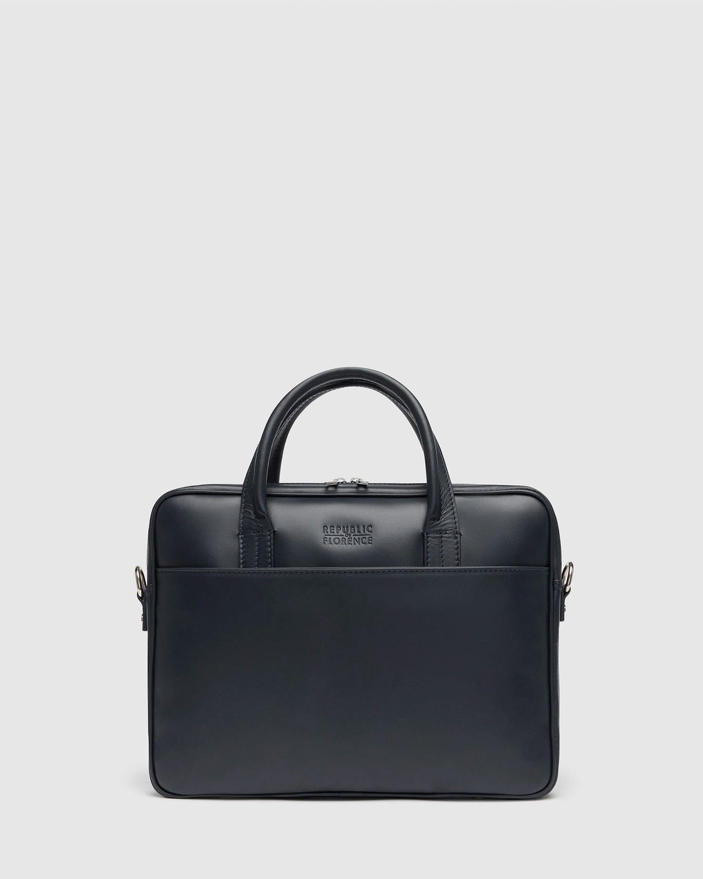 Glasgow Deluxe Blau - Leder-Aktentasche für 13"-Laptops