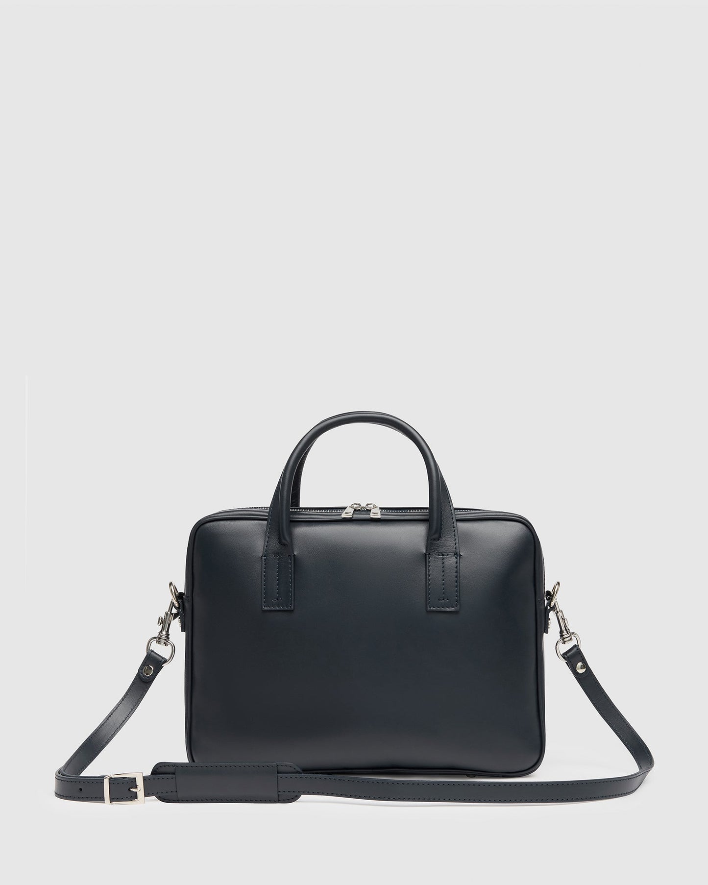Glasgow Deluxe Blau - Leder-Aktentasche für 13"-Laptops