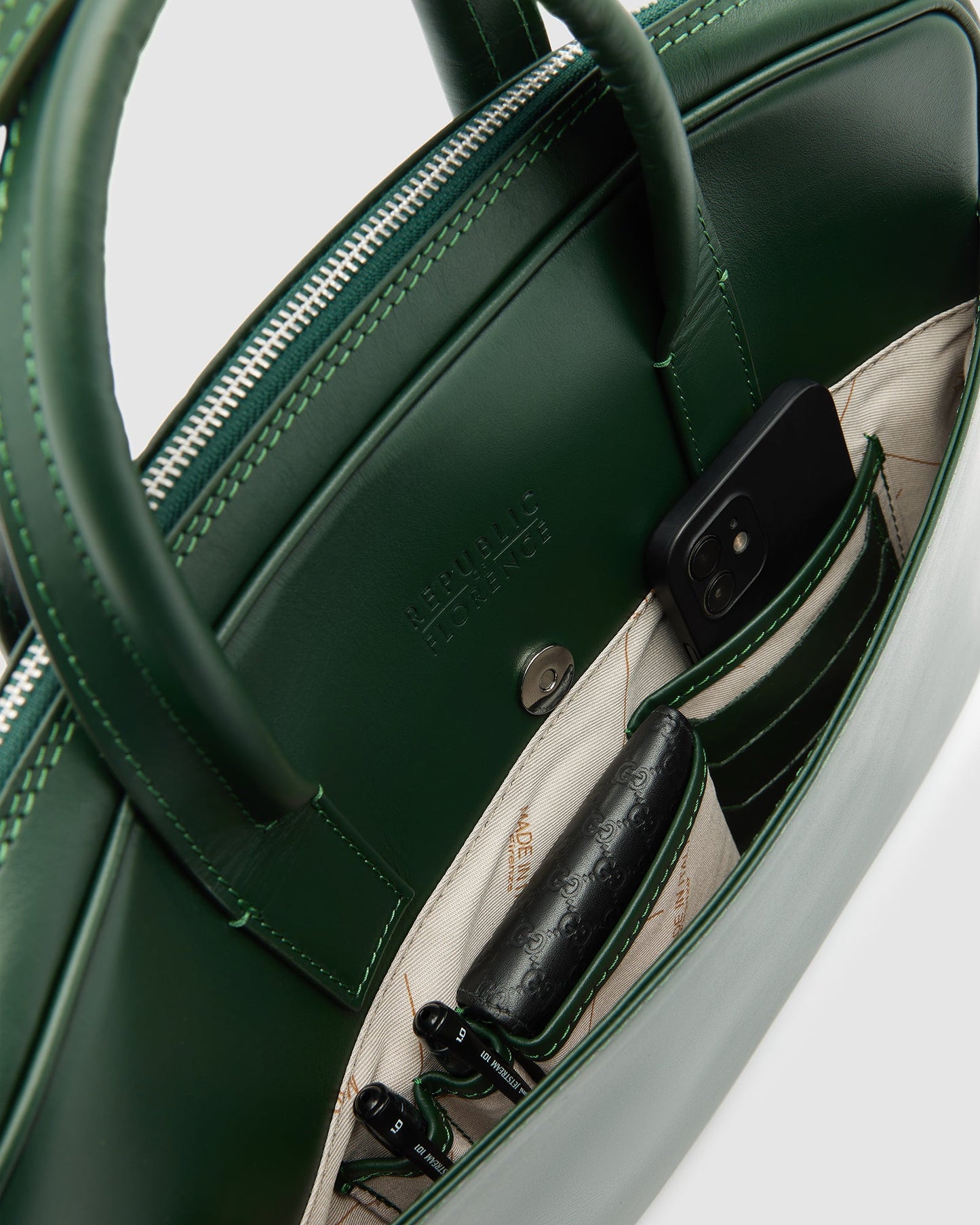 Glasgow Green - Leather Briefcase 13" laptops