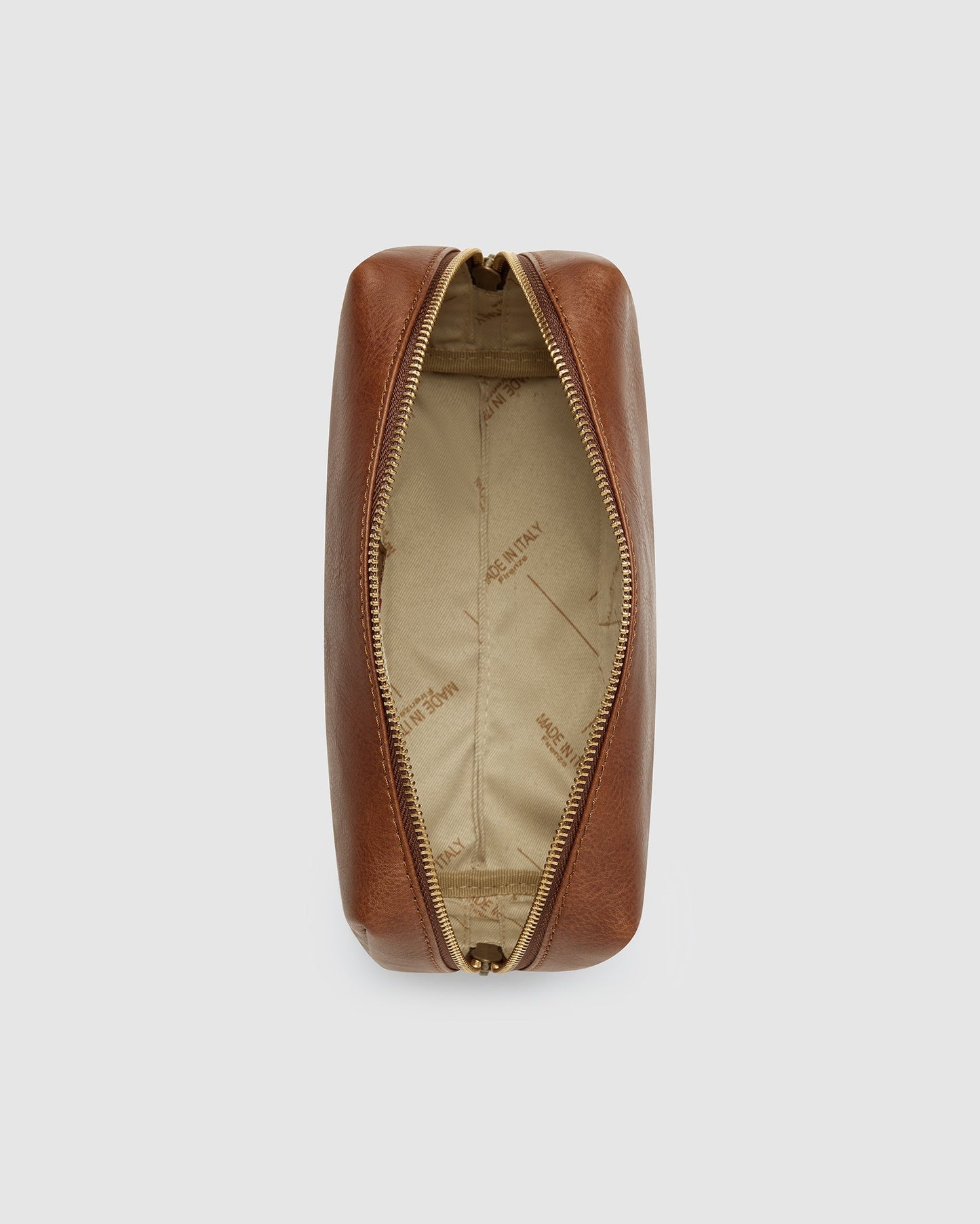 Otto Dopp Kit Mattbraun - Kulturbeutel aus Leder