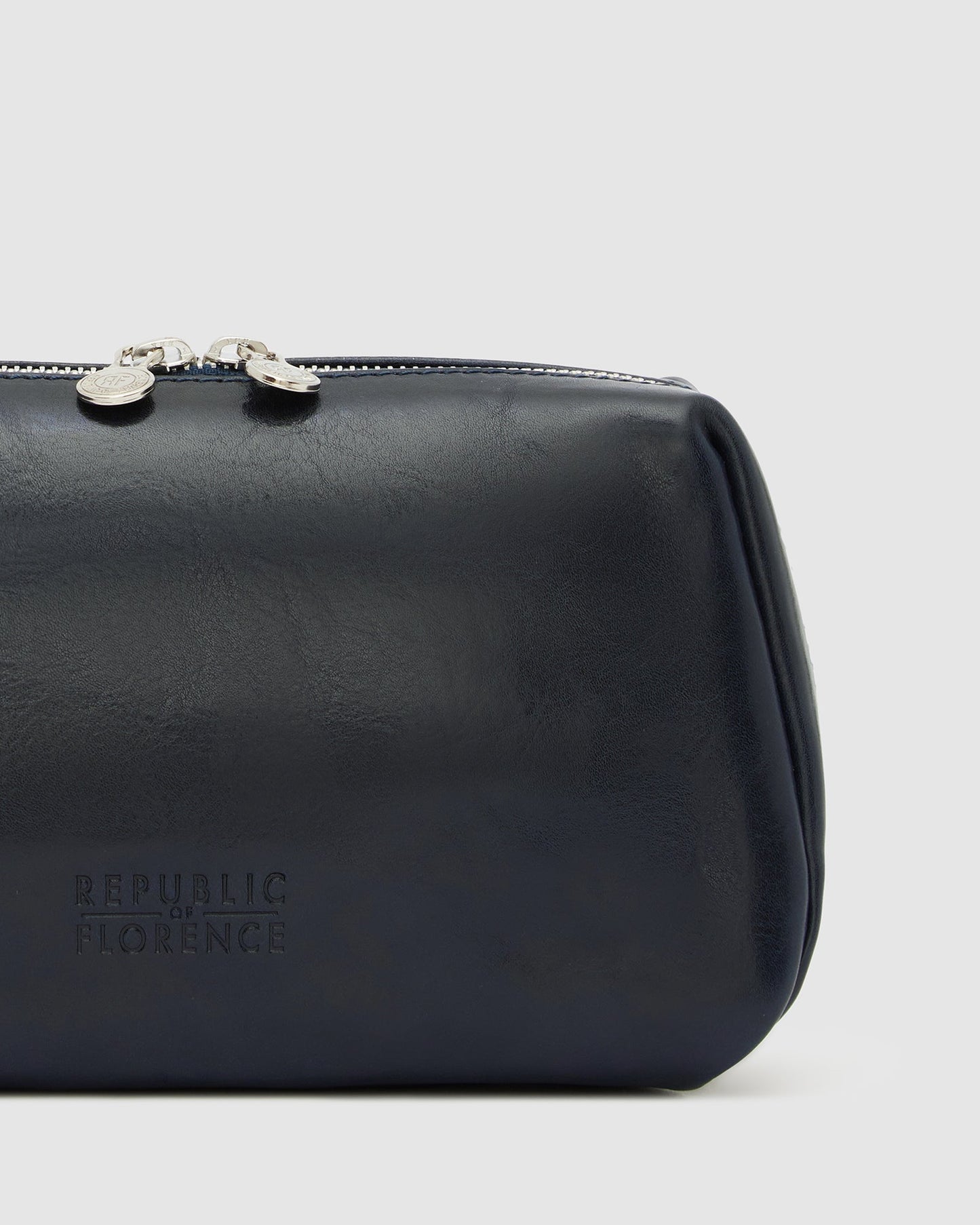 Otto Dopp Kit Blau - Kulturbeutel aus Leder