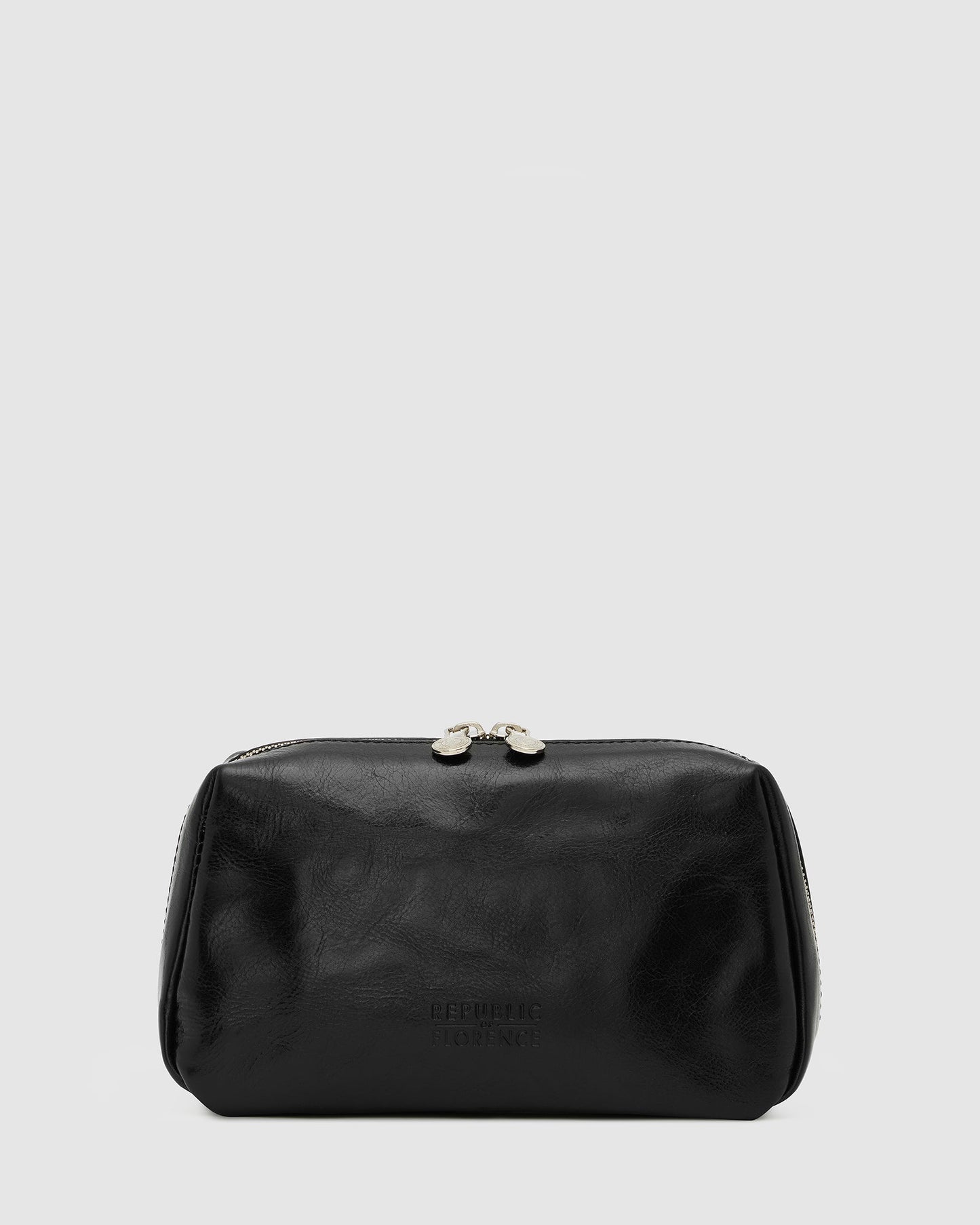 Otto Dopp Kit Schwarz - Kulturbeutel aus Leder