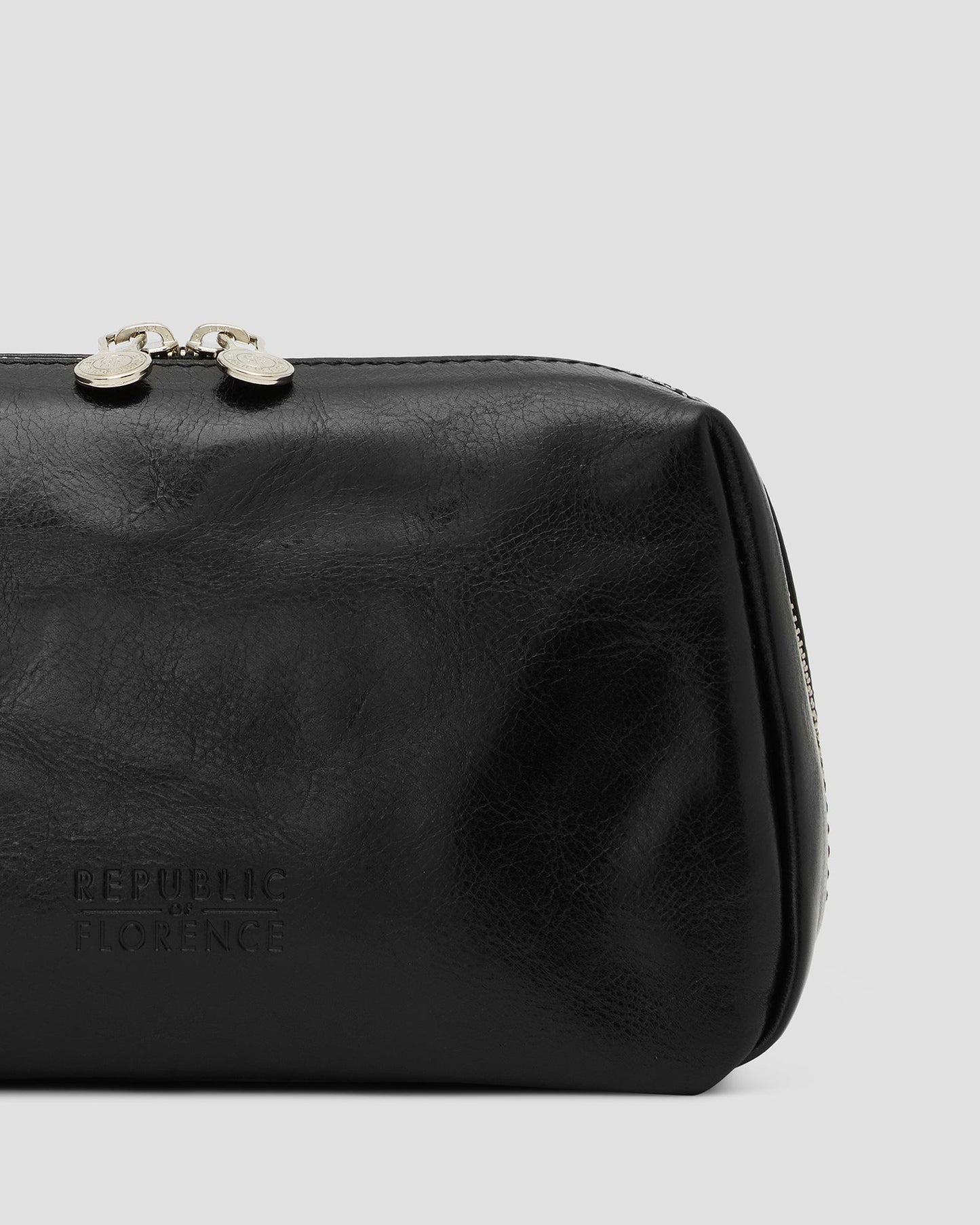 Otto Dopp Kit Schwarz - Kulturbeutel aus Leder