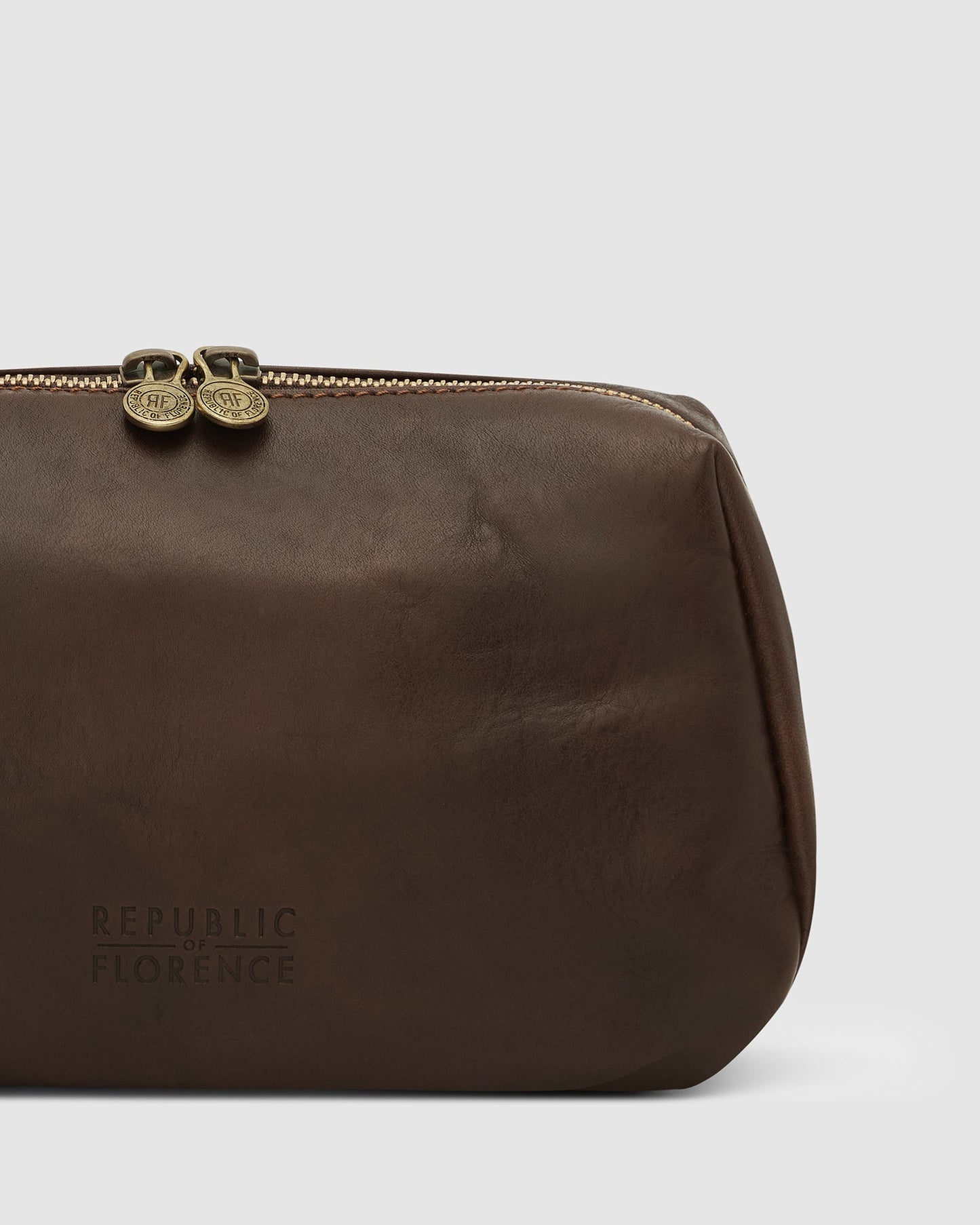 Otto Dopp Kit Matt Chocolate - Kulturbeutel aus Leder
