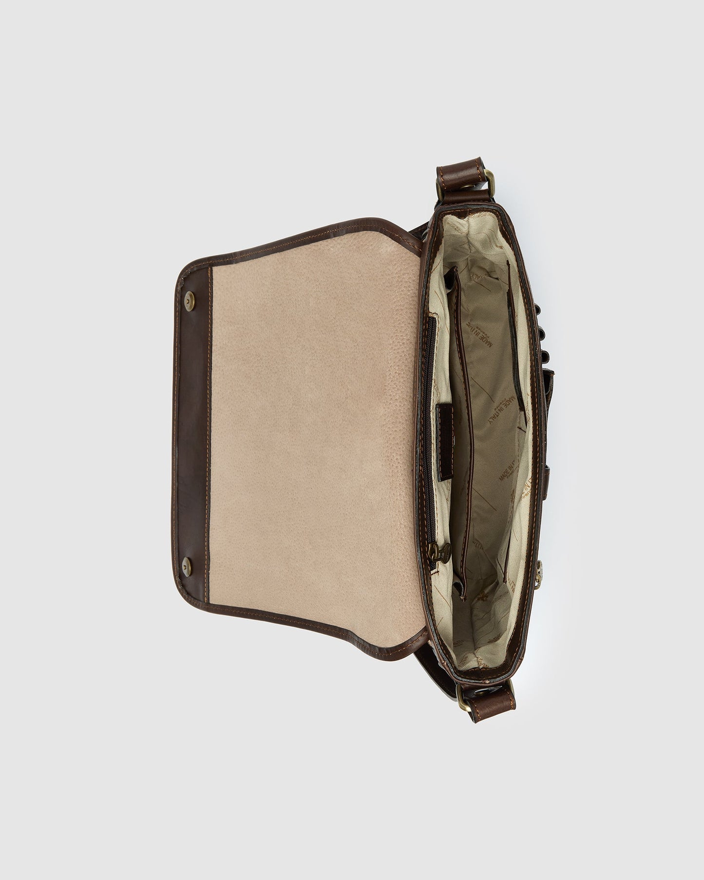 Aurelian Matt Chocolate - 13" Laptop-Messenger aus Leder