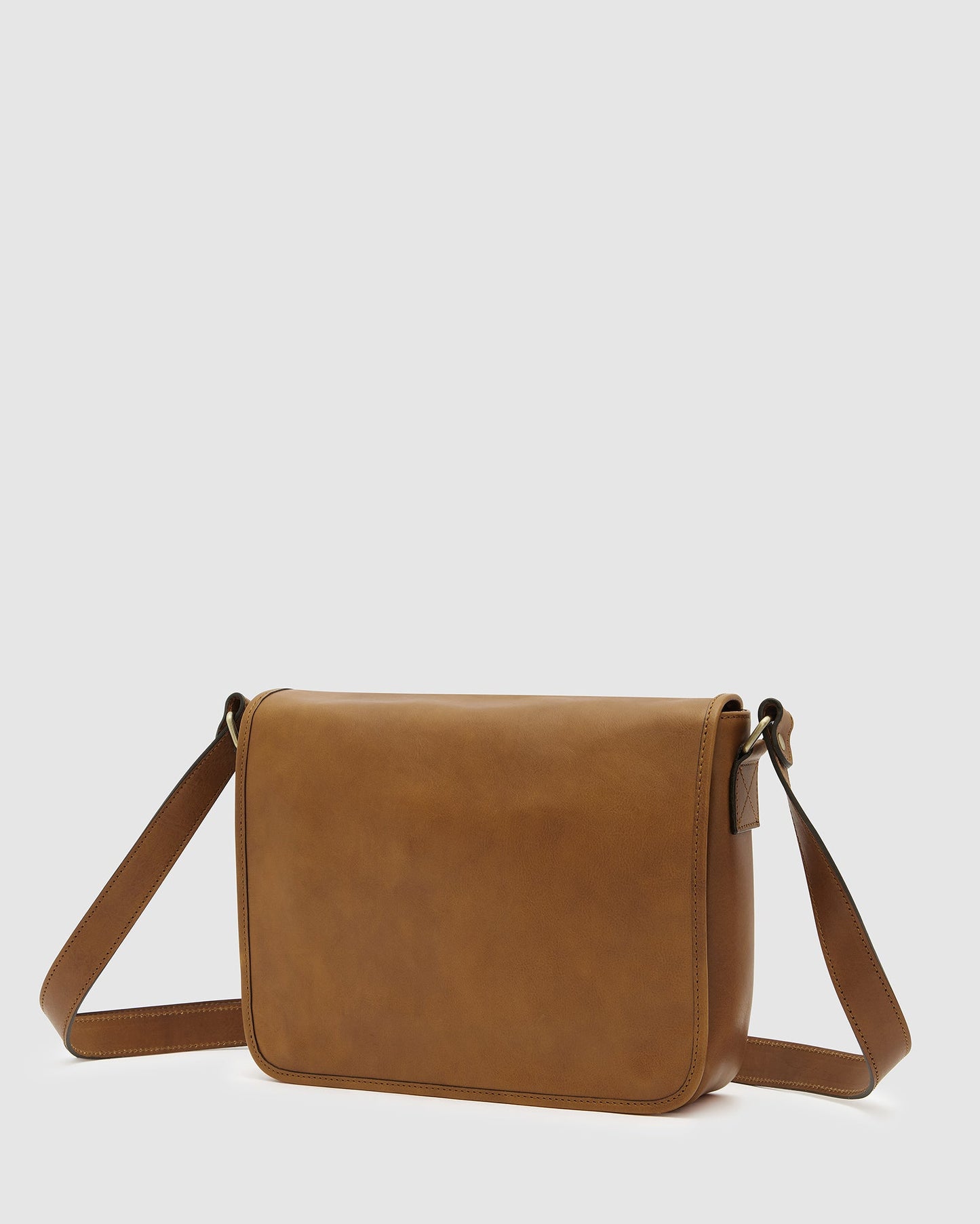 Aurelian Matt Tan - 13" Laptop-Messenger aus Leder
