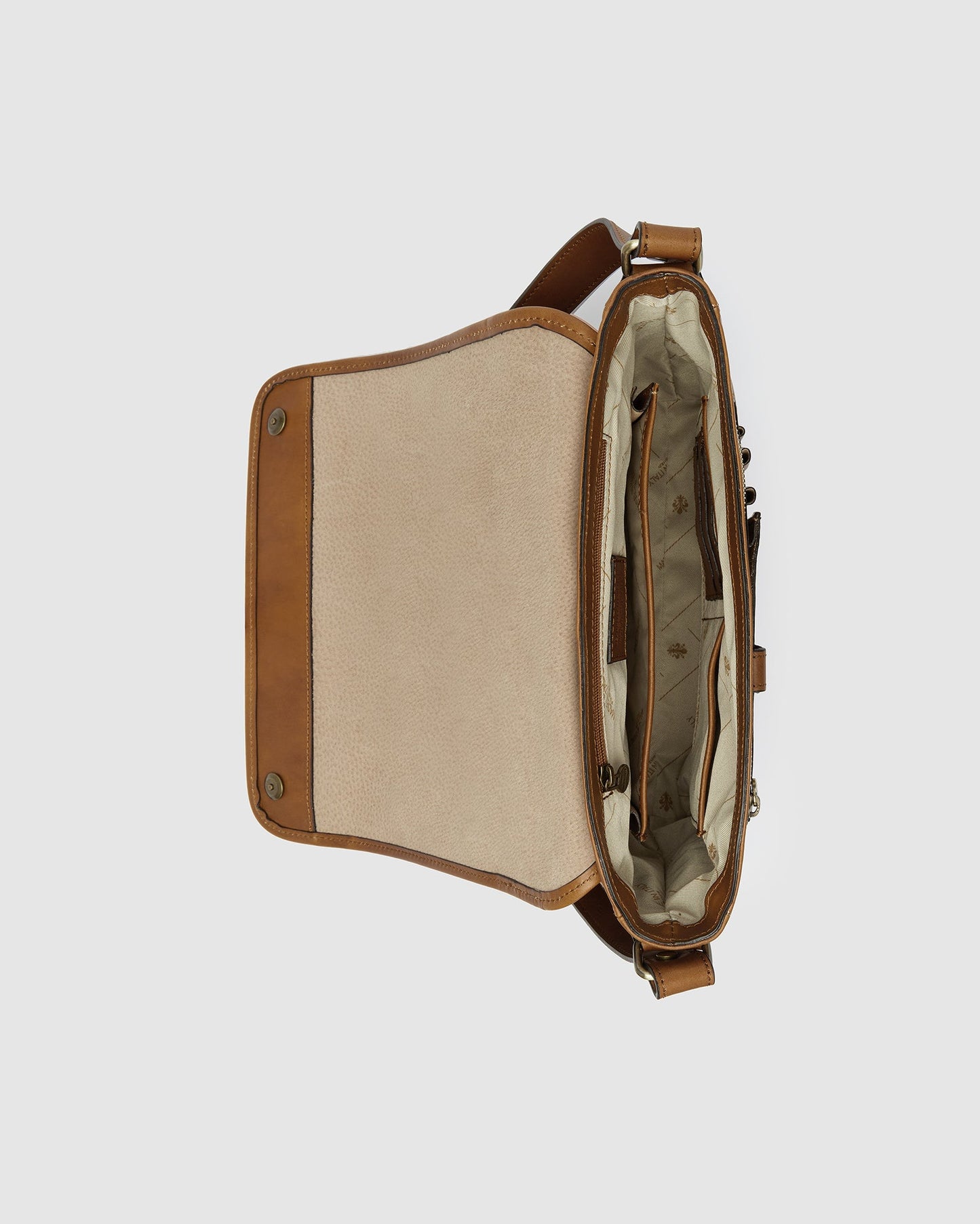 Aurelian Matt Tan - 13" Laptop-Messenger aus Leder