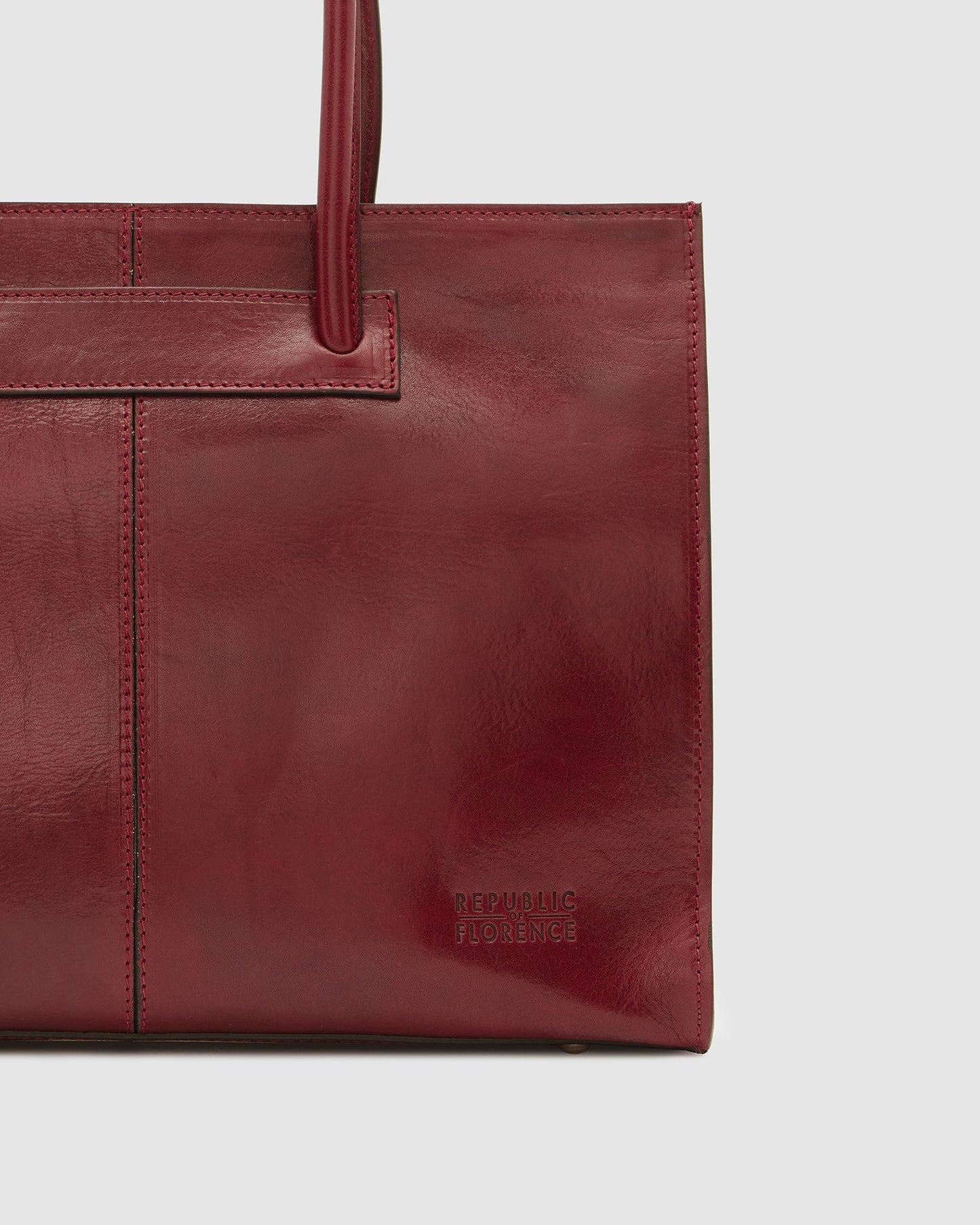 Florence Red - Aktentasche aus Leder für Damen