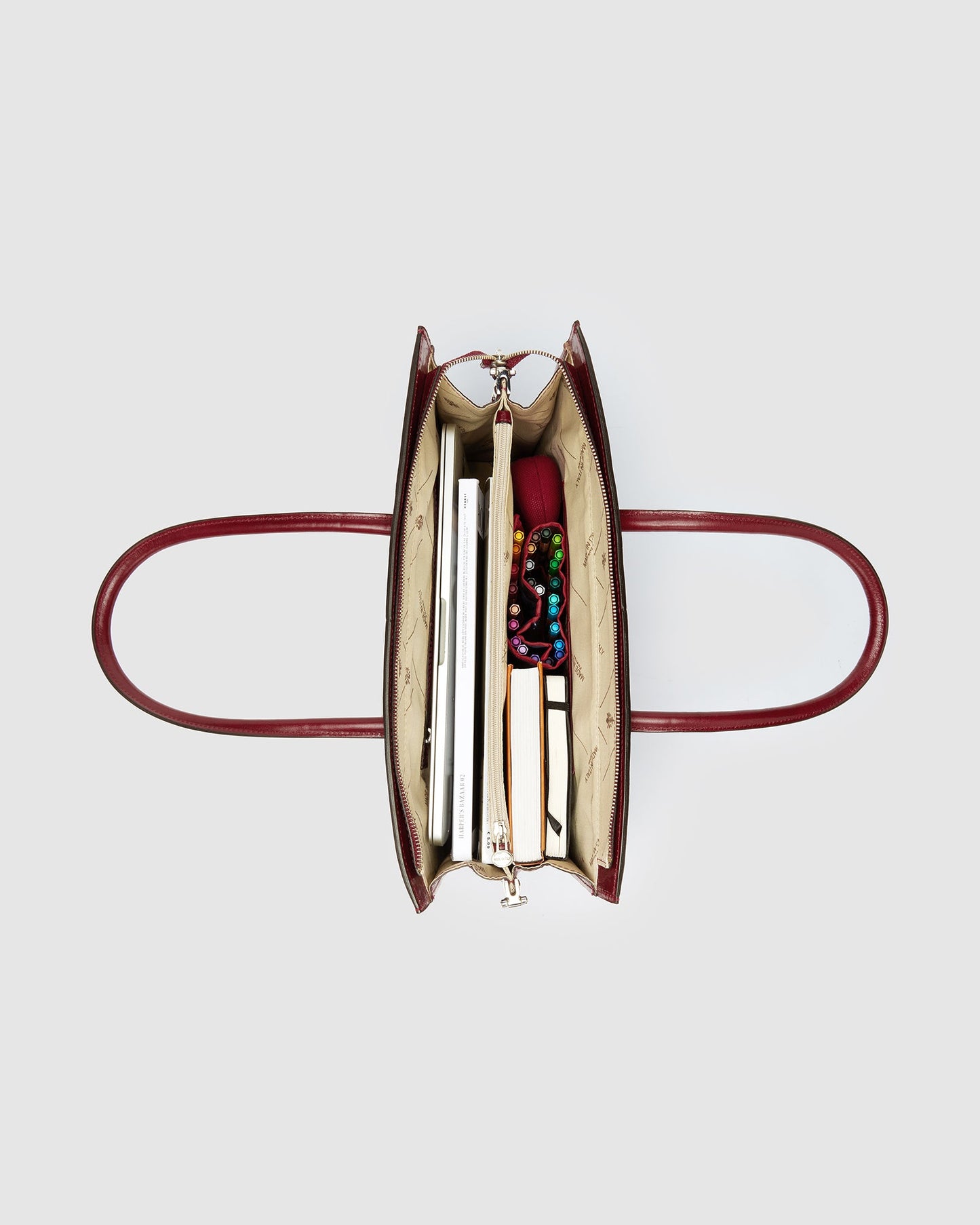 Florence Red - Aktentasche aus Leder für Damen