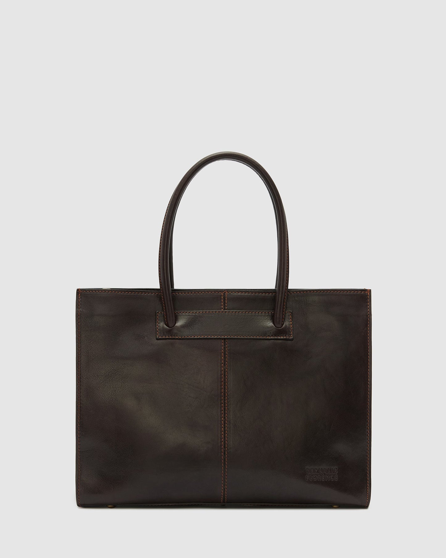 Florence Chocolate - Aktentasche aus Leder für Damen