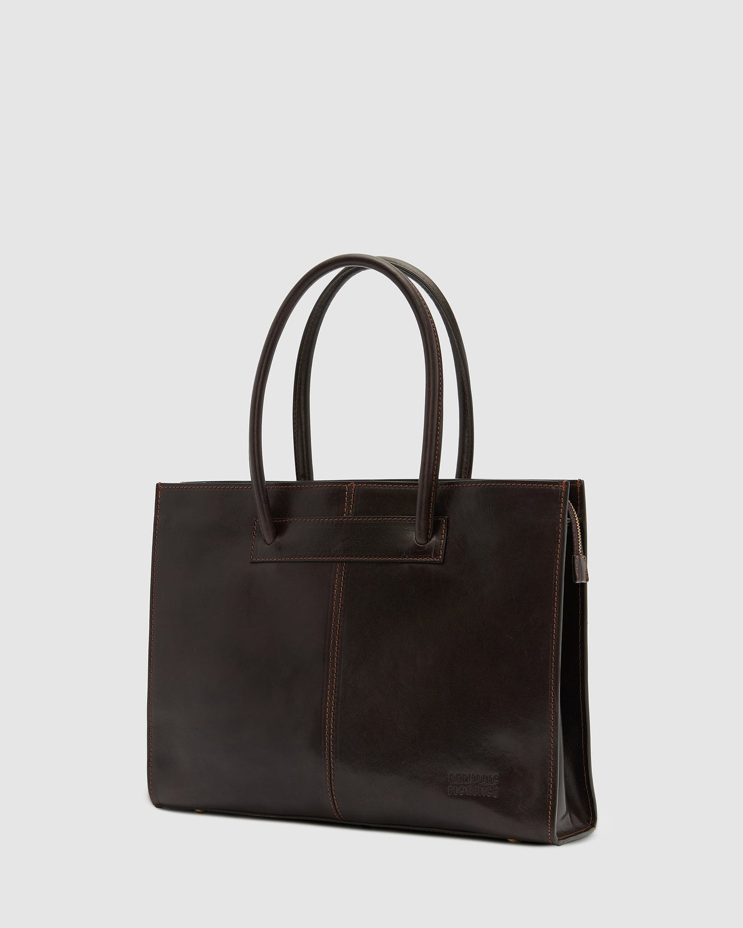 Florence Chocolate - Aktentasche aus Leder für Damen