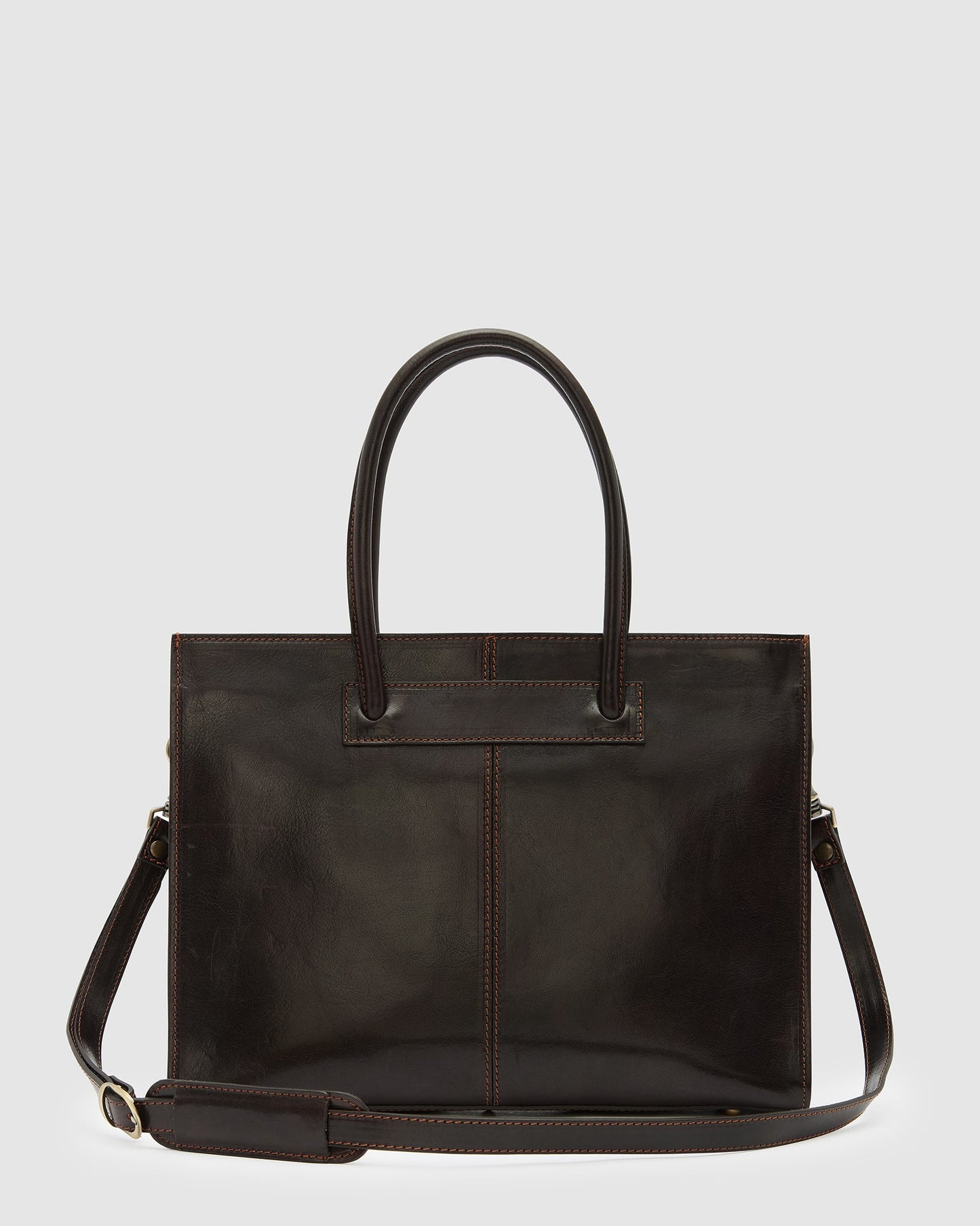 Florence Chocolate - Aktentasche aus Leder für Damen