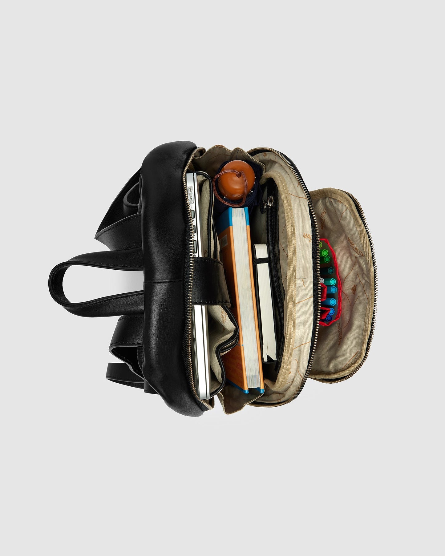 Archy Schwarz - Lederrucksack 13" Laptop