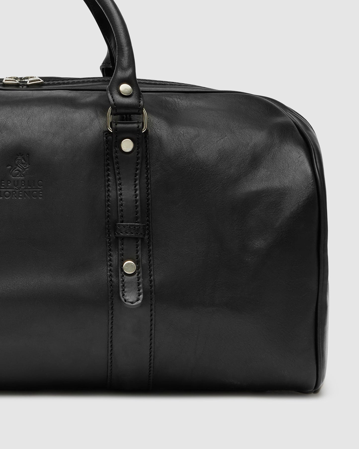 Polo Medium Mattschwarz - Reisetasche aus Leder