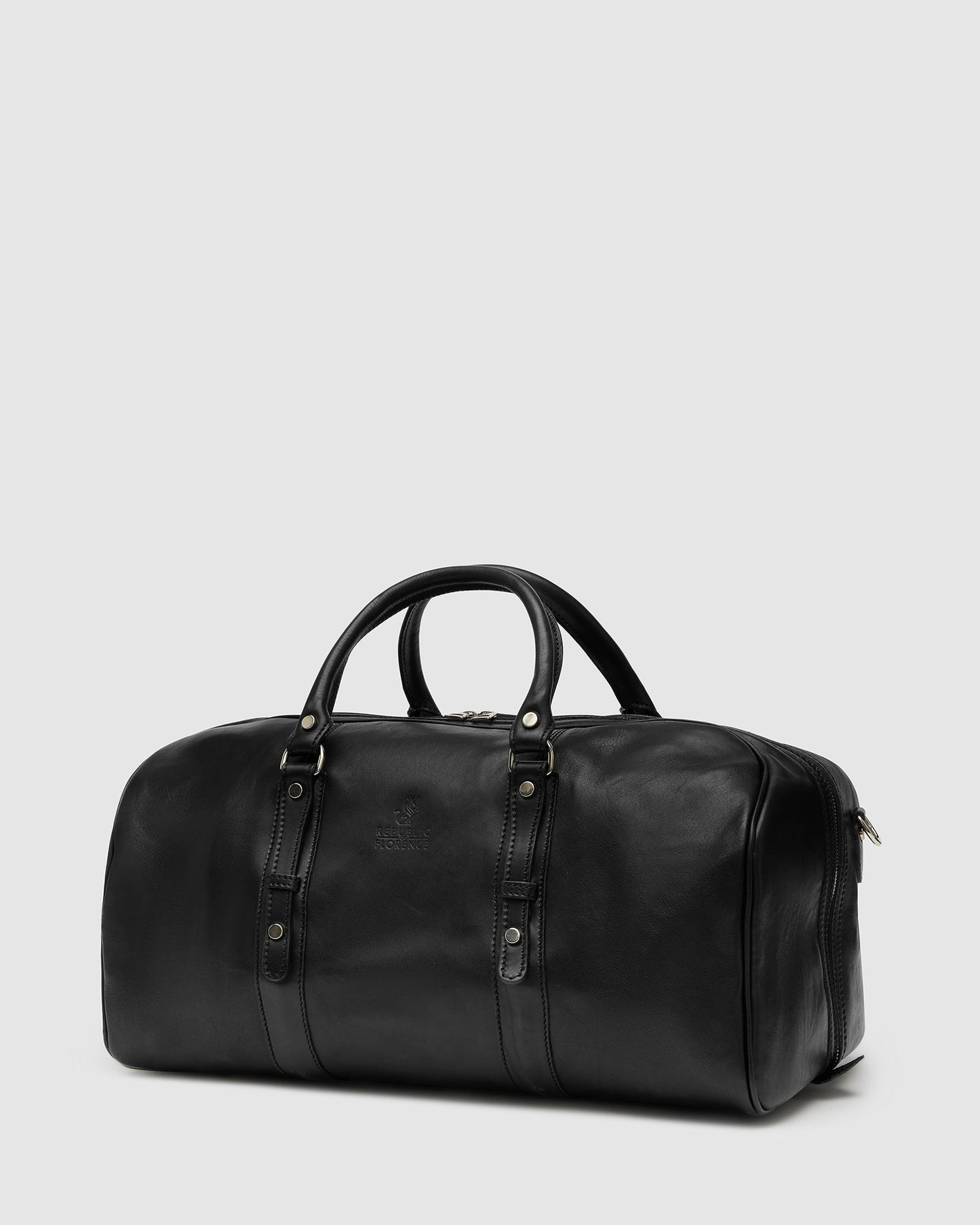 Polo Medium Mattschwarz - Reisetasche aus Leder