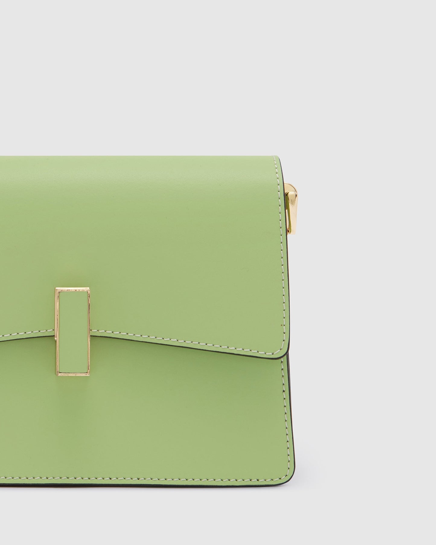 Allegra Green - Leather Crossbody Bag