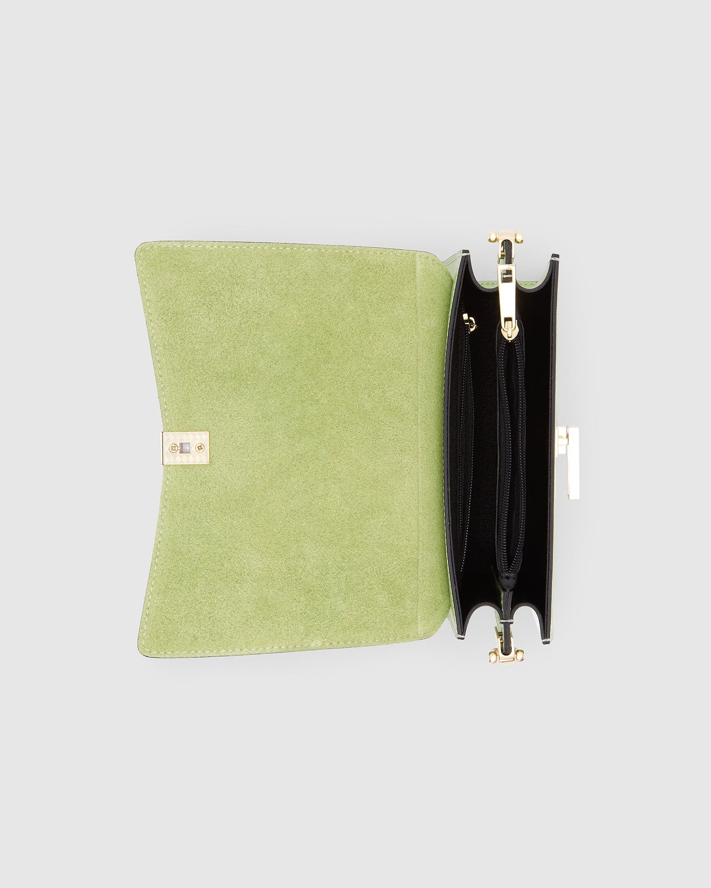 Allegra Green - Leather Crossbody Bag
