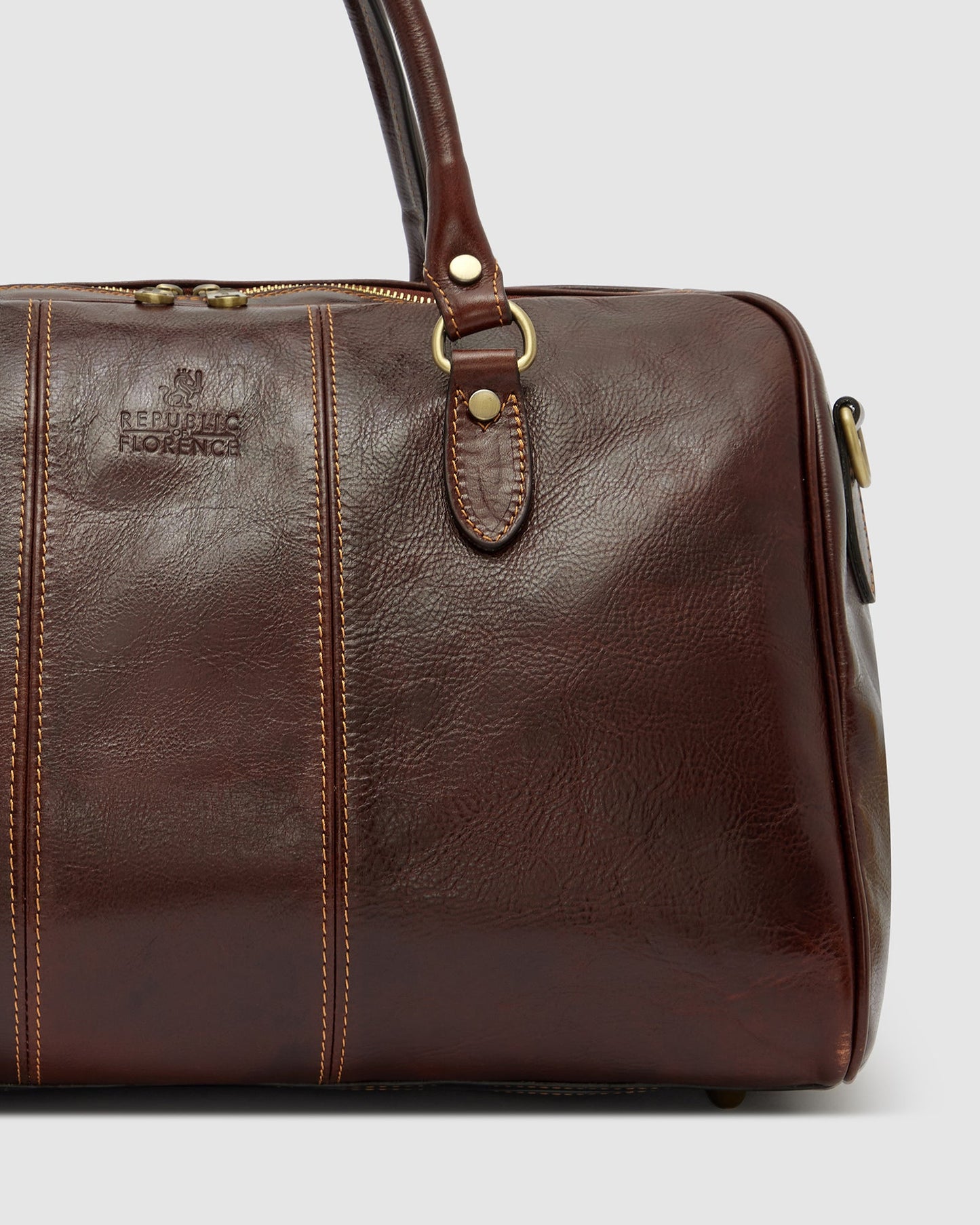 Albertis Piccolo Brown – Leder-Reisetasche