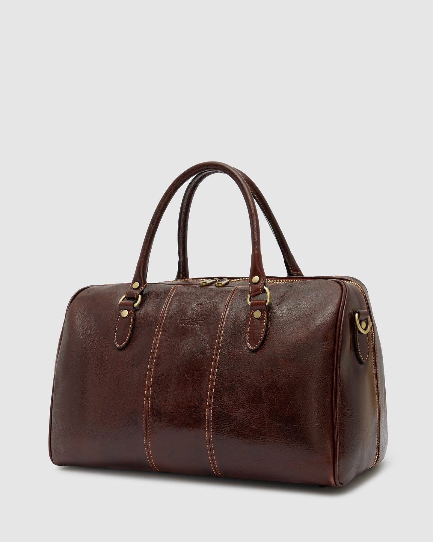 Albertis Piccolo Brown – Leder-Reisetasche