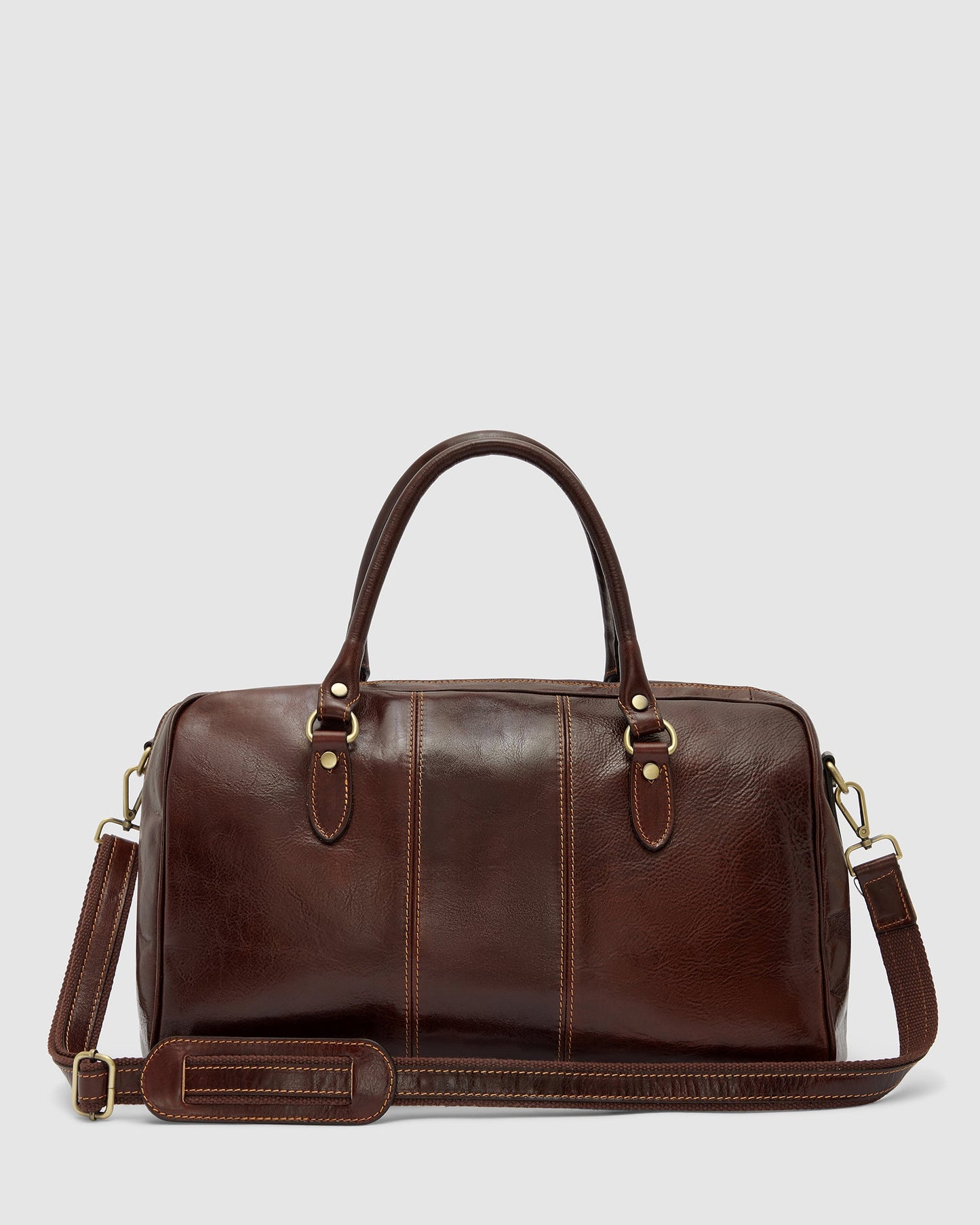 Albertis Piccolo Brown – Leder-Reisetasche