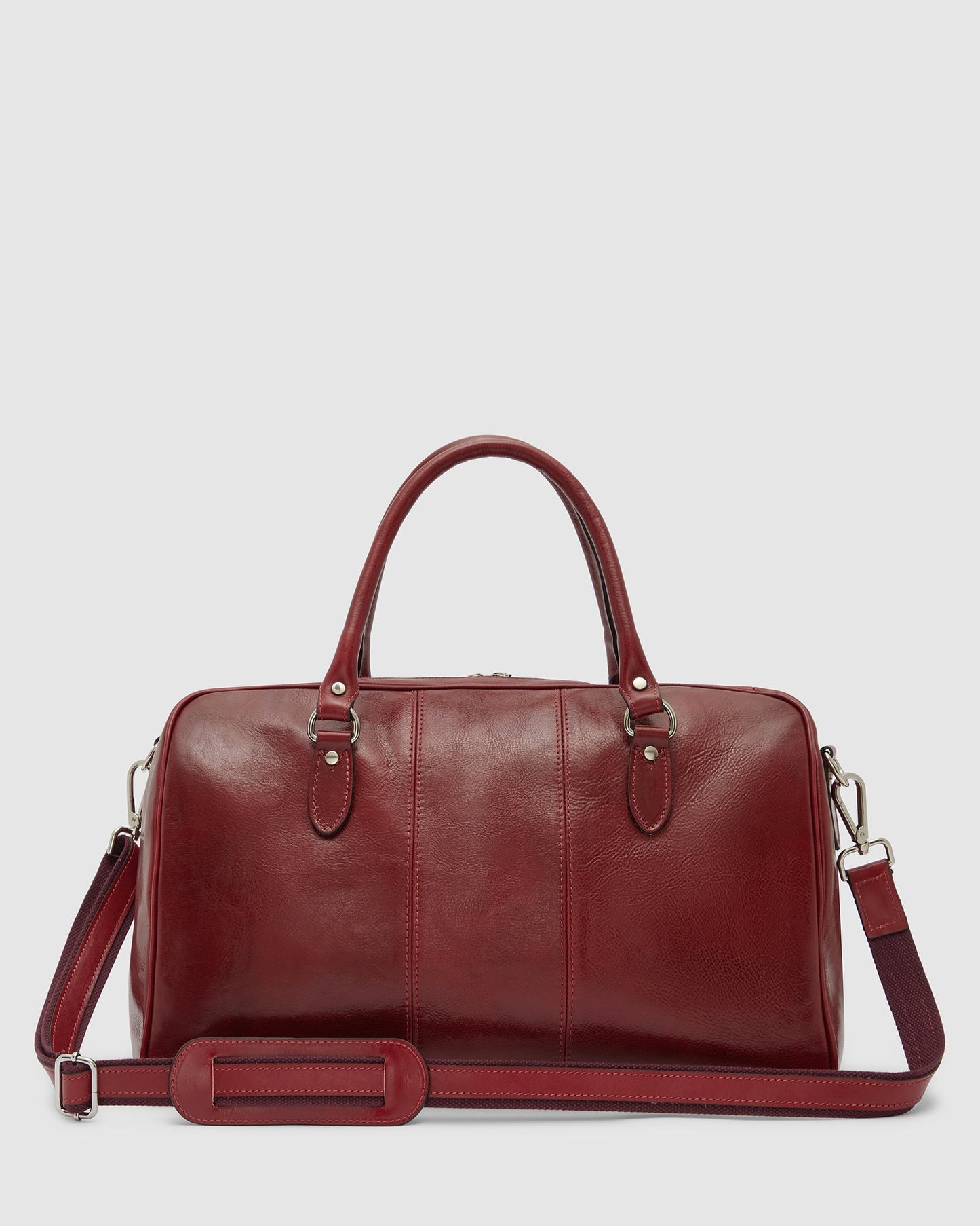 Albertis Piccolo Rot - Reisetasche aus Leder