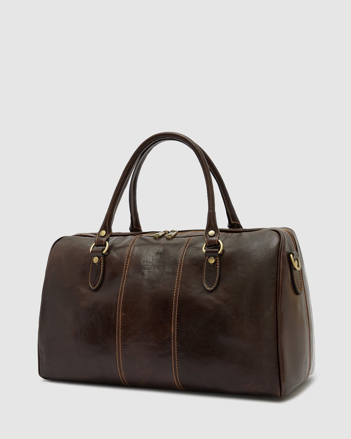 Albertis Piccolo Chocolate – Leder-Reisetasche