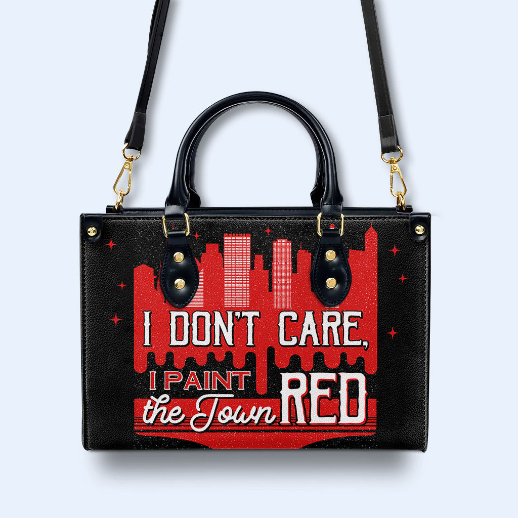 Rot - Personalisierte Lederhandtasche - Red01