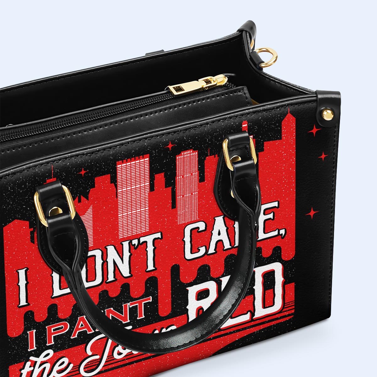 Rot - Personalisierte Lederhandtasche - Red01