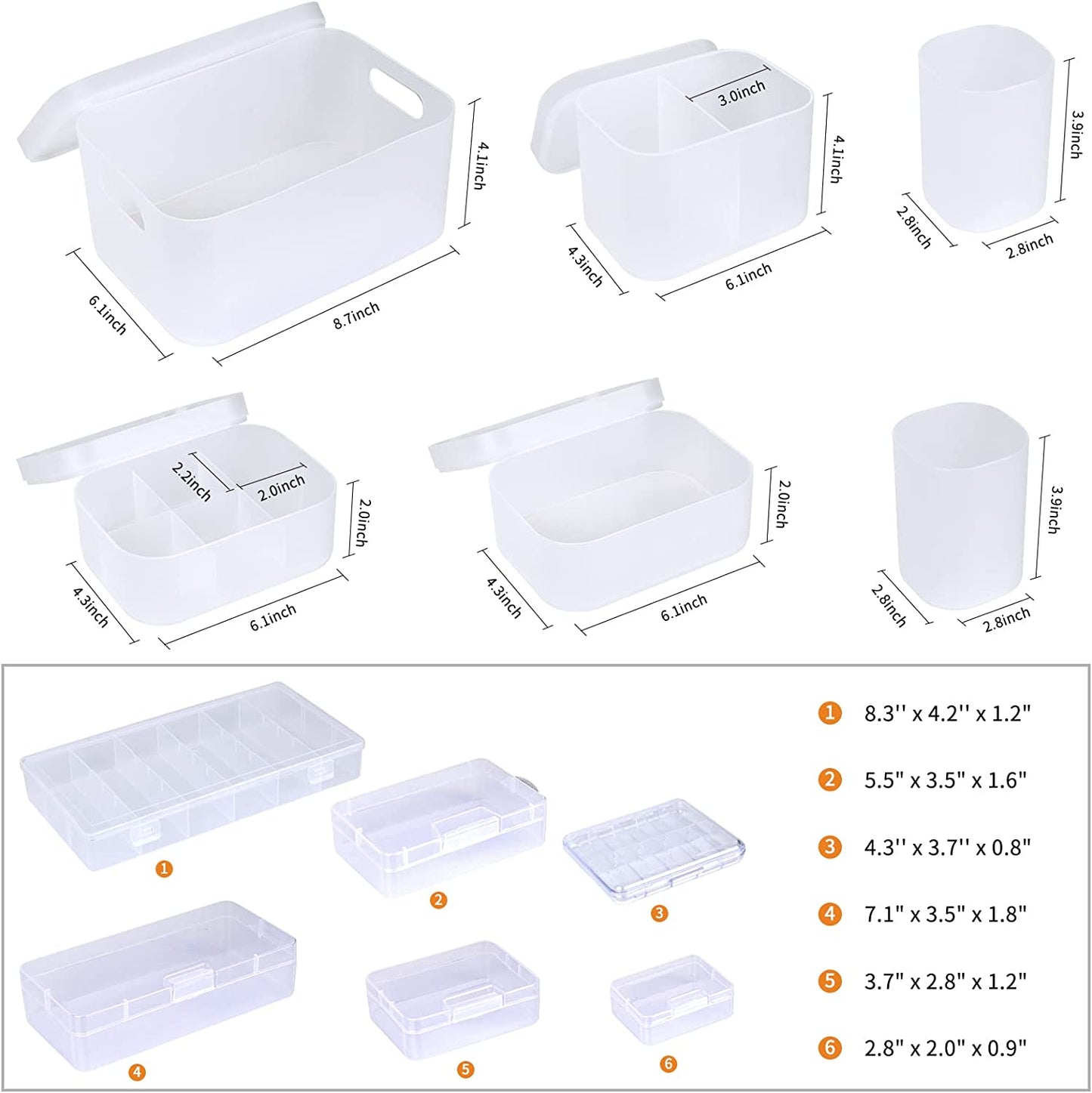 Relavel 12er-Packung Makeup-Öko-Etuihalter