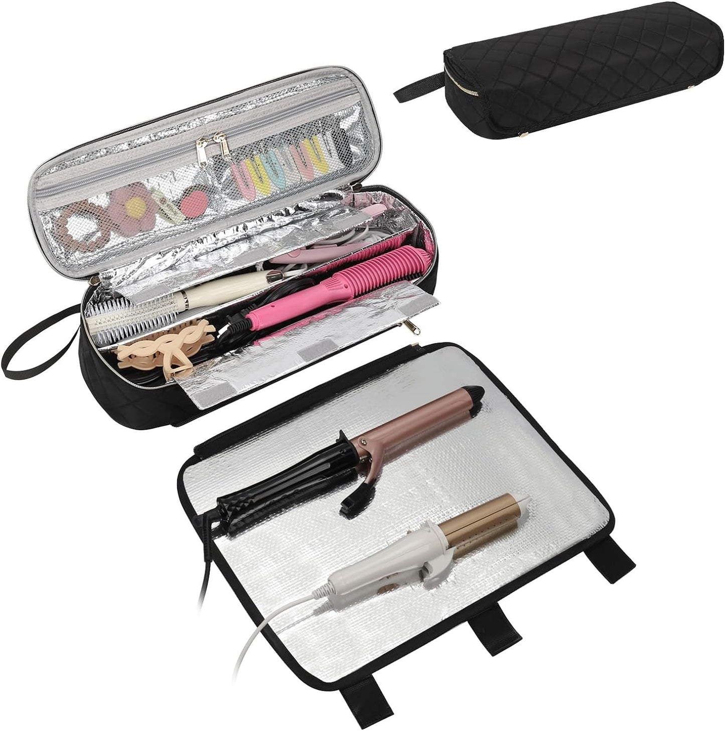 Tragbarer Organizer für Haarstyling-Tools im 2-in-1-Design