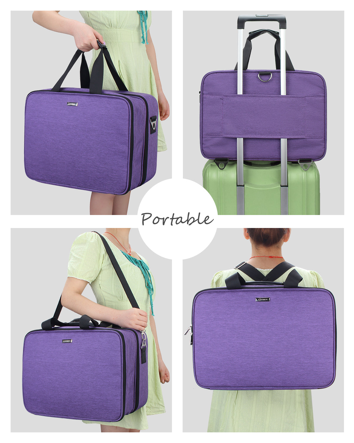 Große, schwarze, professionelle Make-up-Tasche für Visagisten oder Friseure