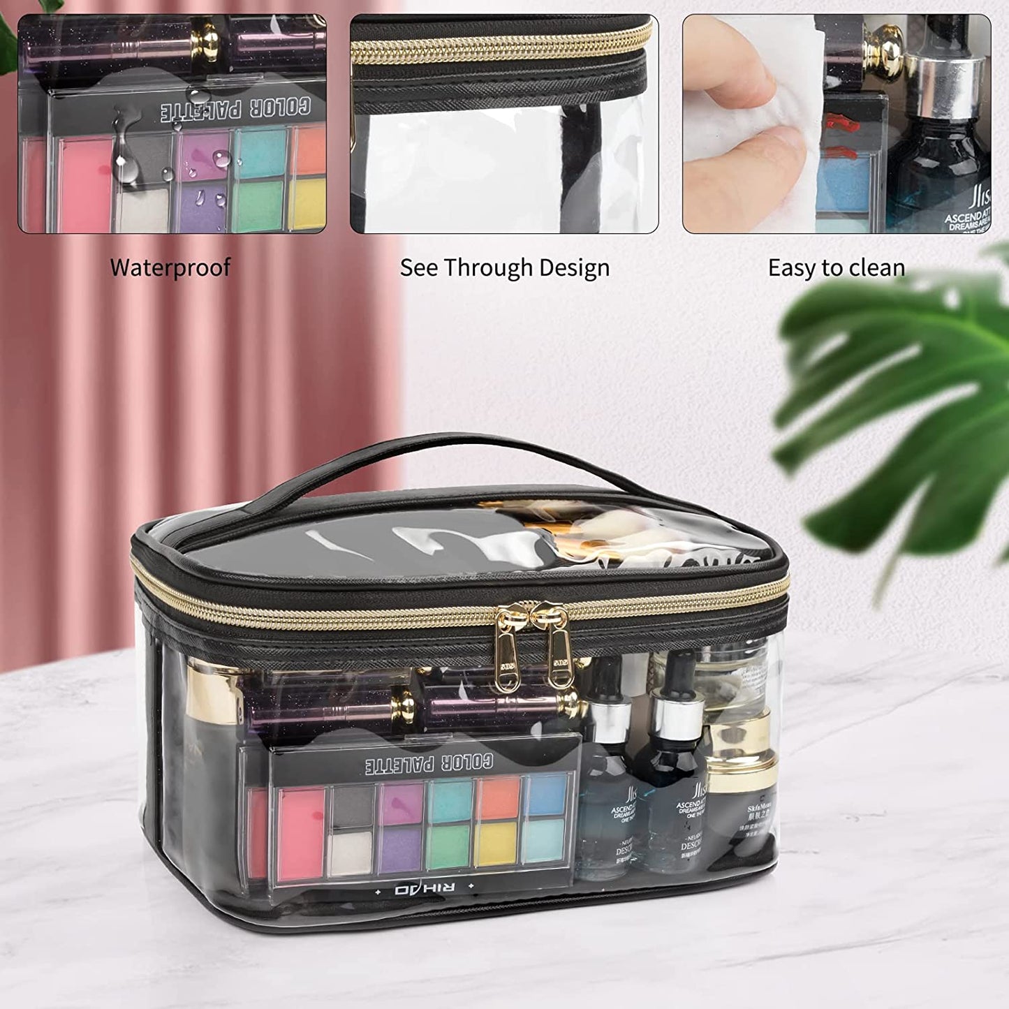 Transparente Reise-Make-up-Taschen von Relavel