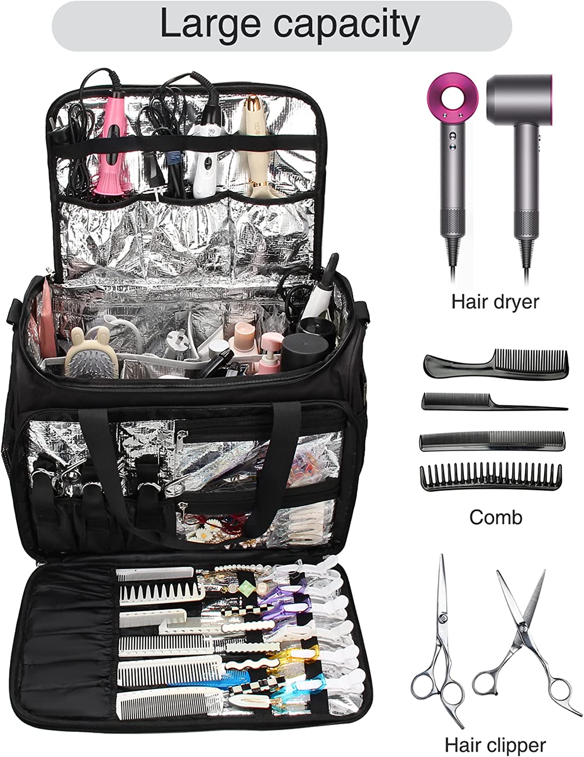 Relavel Professionelle Friseur-Umhängetasche