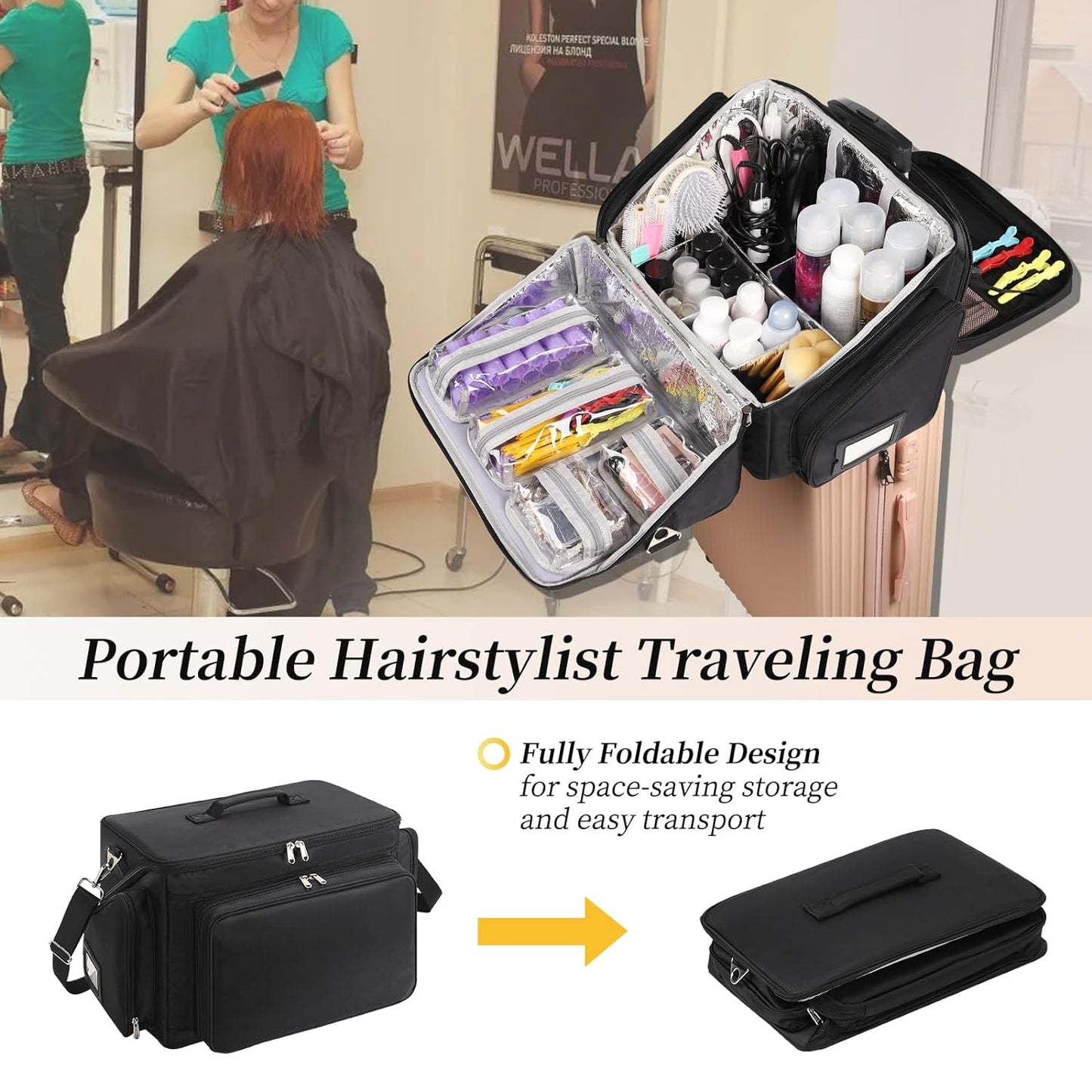 Professionelle große Reisetasche für Friseure