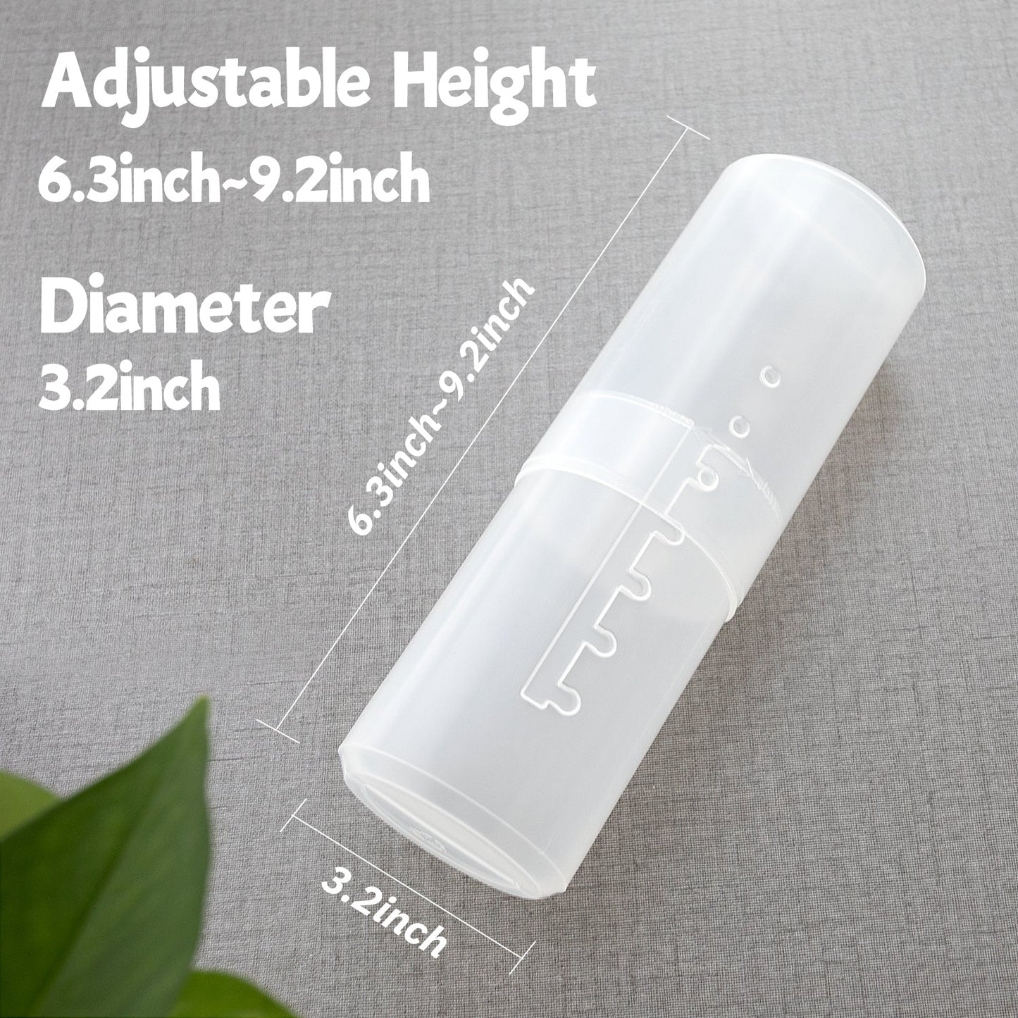 Einziehbarer Make-up-Pinselhalter, transparentes Reiseetui für Make-up-Pinsel