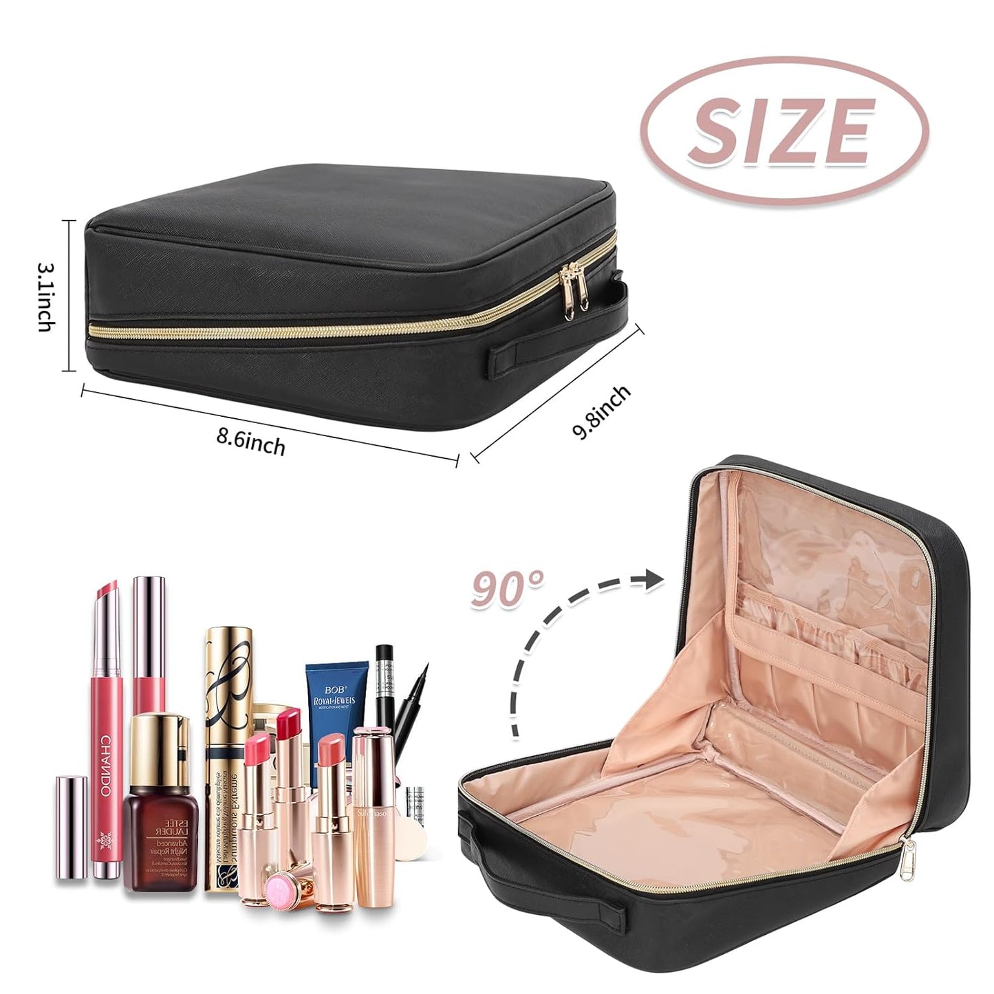 TuxodoBAG - 90° weit geöffnete Make-up-Tasche
