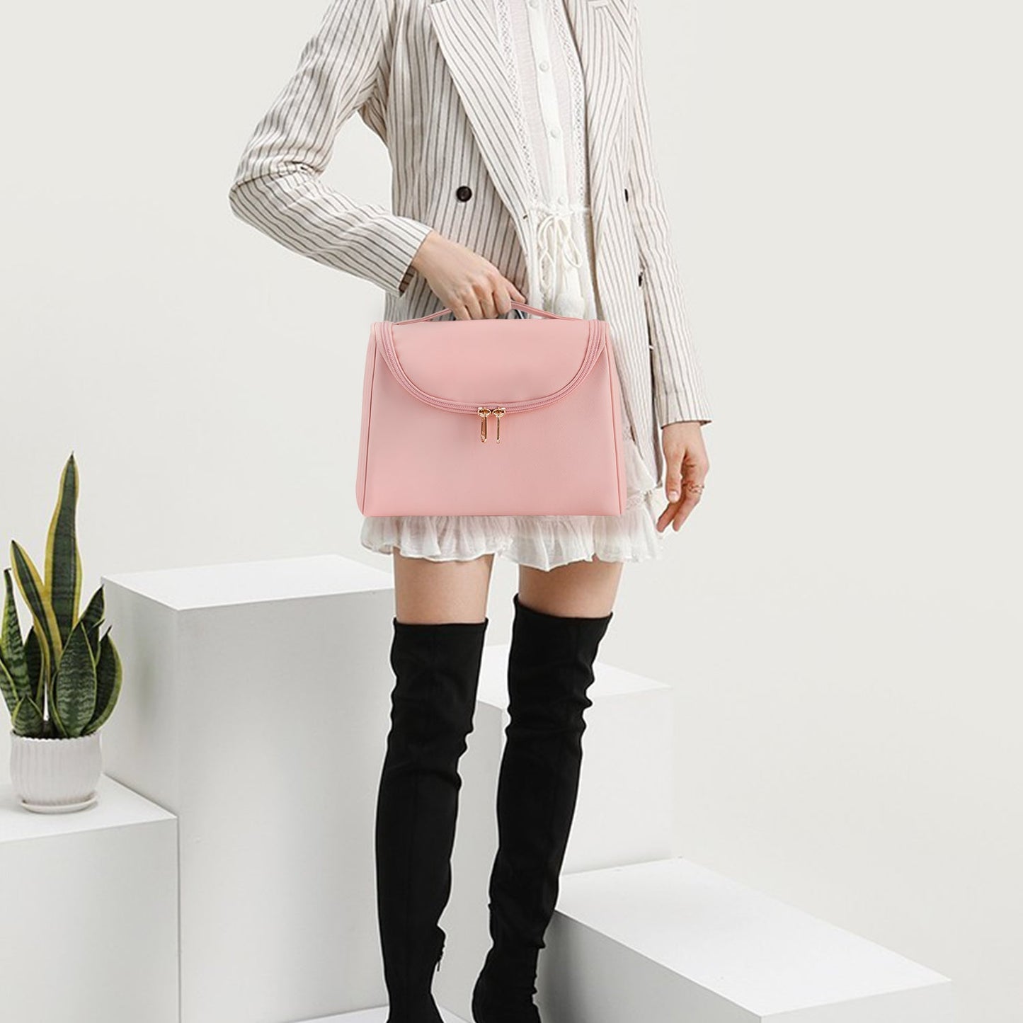 Wasserdichte Reise-Make-up-Tasche, Pink.