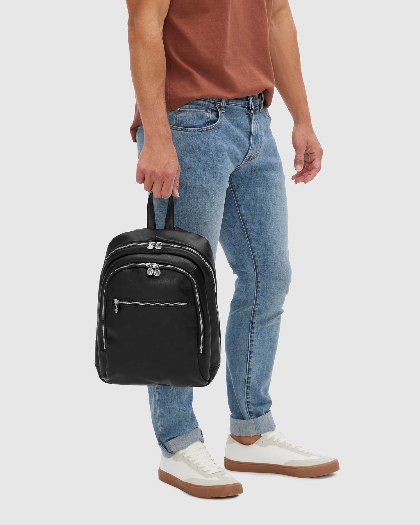 Archy Schwarz - Lederrucksack 13" Laptop