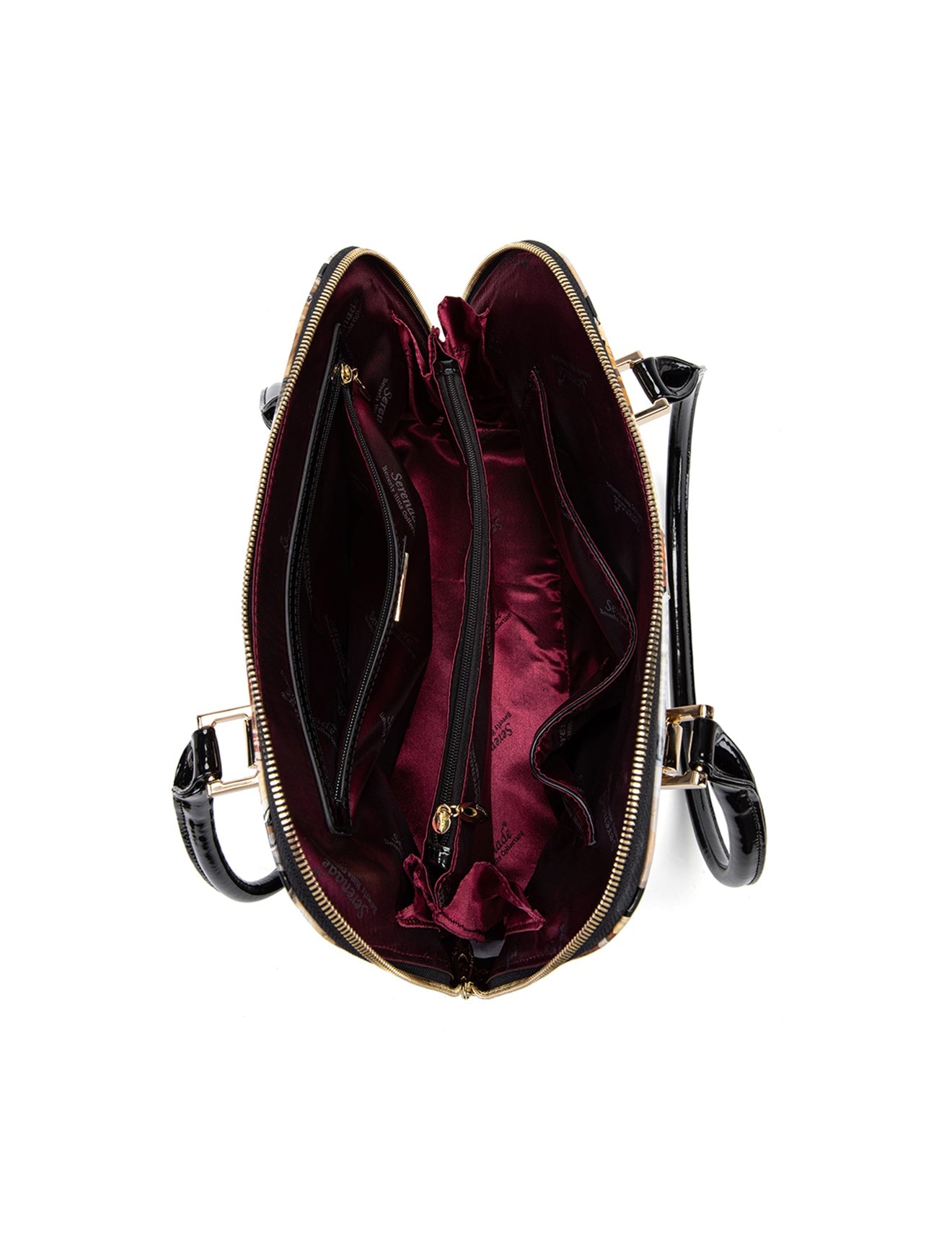EQUESTRIAN LACKLEDER HANDTASCHE - SF24-0758 - NEU