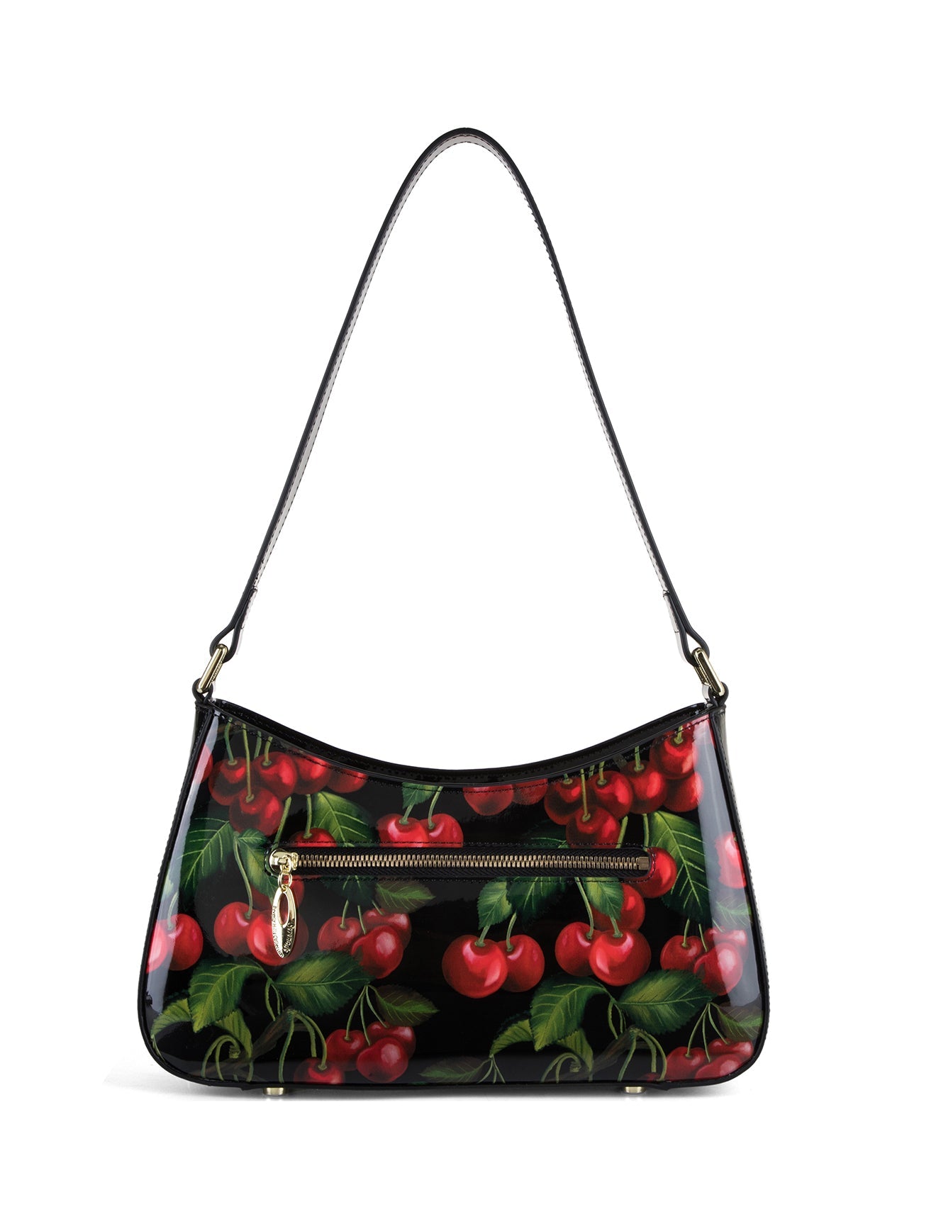 TASCHE AUS LACKLEDER MIT KIRSCHPRINT UND RFID - SN60-0821