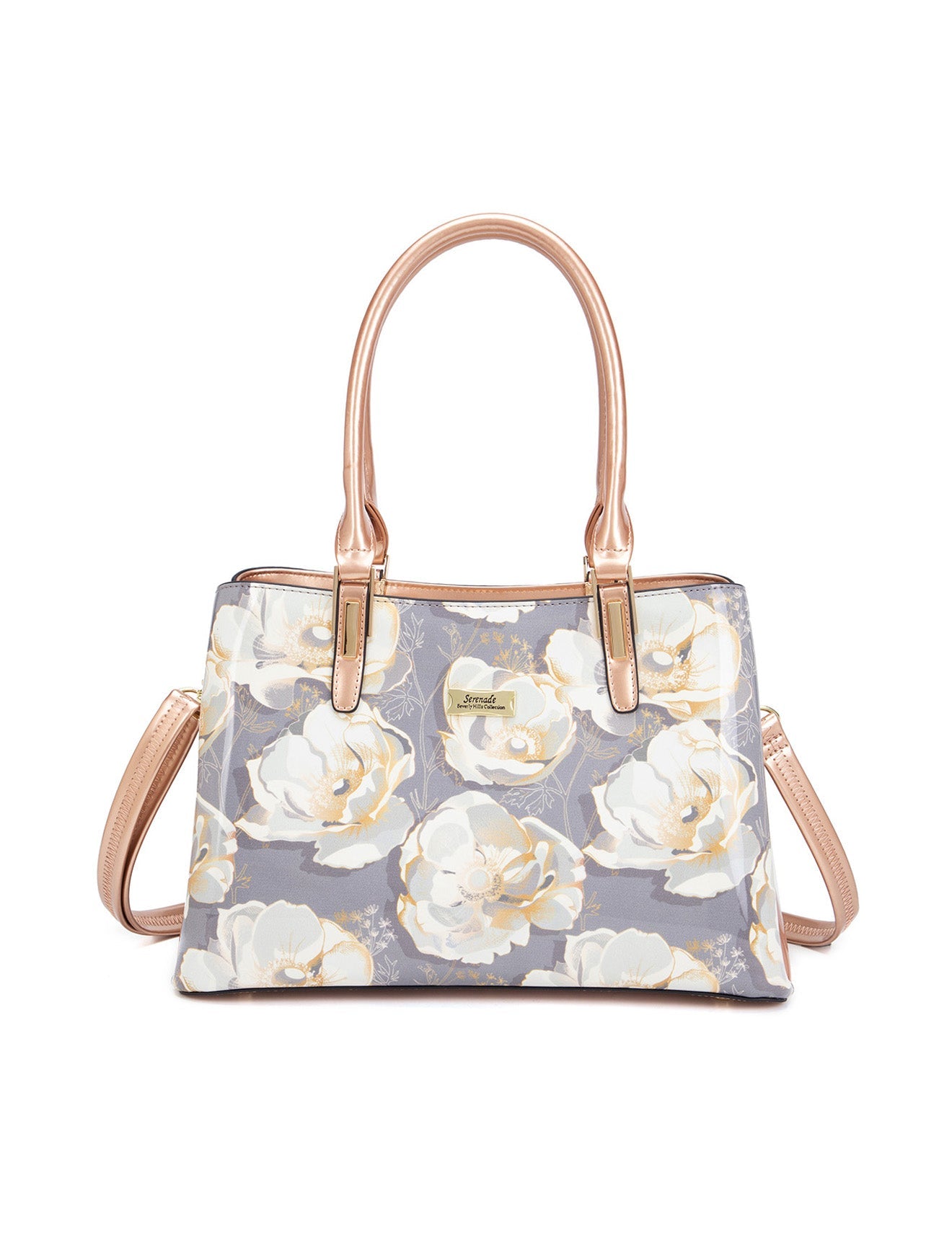 ANALISE GRIP HANDLE LEATHER BAG- SN77-0378