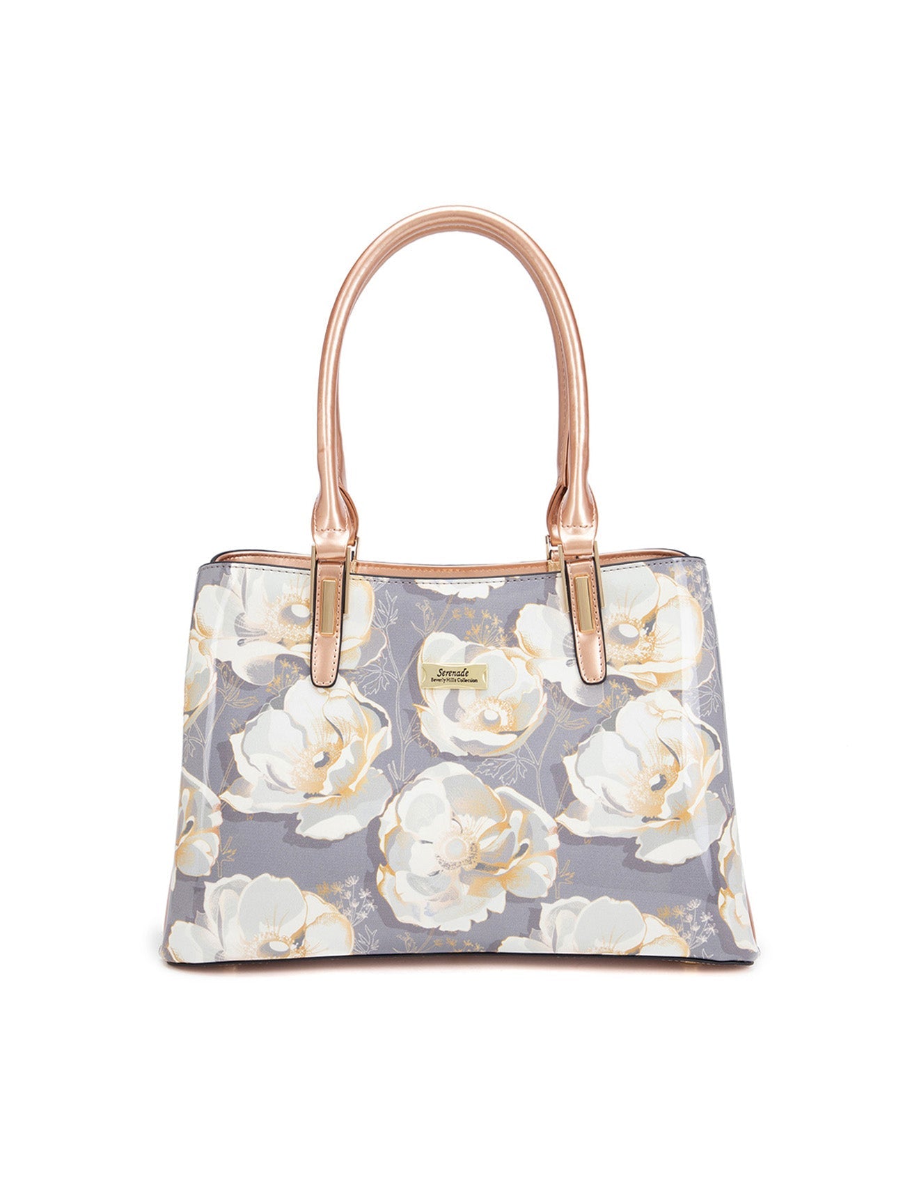 ANALISE GRIP HANDLE LEATHER BAG- SN77-0378